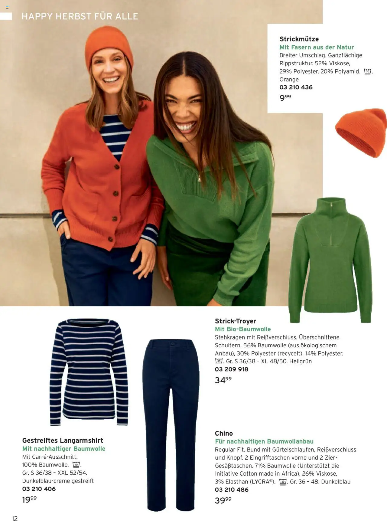 Katalog Tchibo Herbst – gültig ab 15.09.2025 | Seite: 12 | Produkte: Langarmshirt