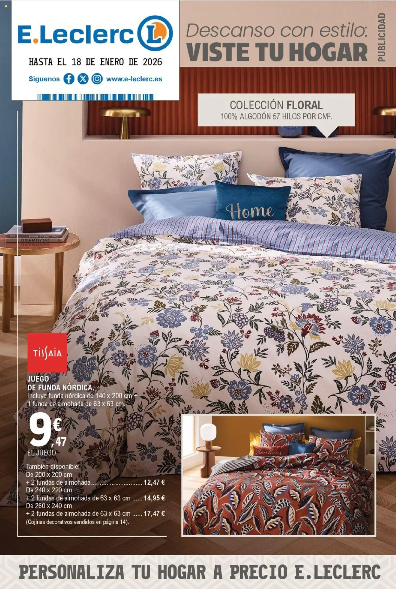 E.Leclerc folleto │ válido desde el 22.12.2025 | Página: 1 | Productos: Funda, Almohada