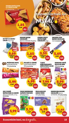 Catalog PENNY – valabil de la 06.08.2025 | Pagină: 18 | Produse: Napolitane, Ciocolată, Pufuleți, Turtă dulce