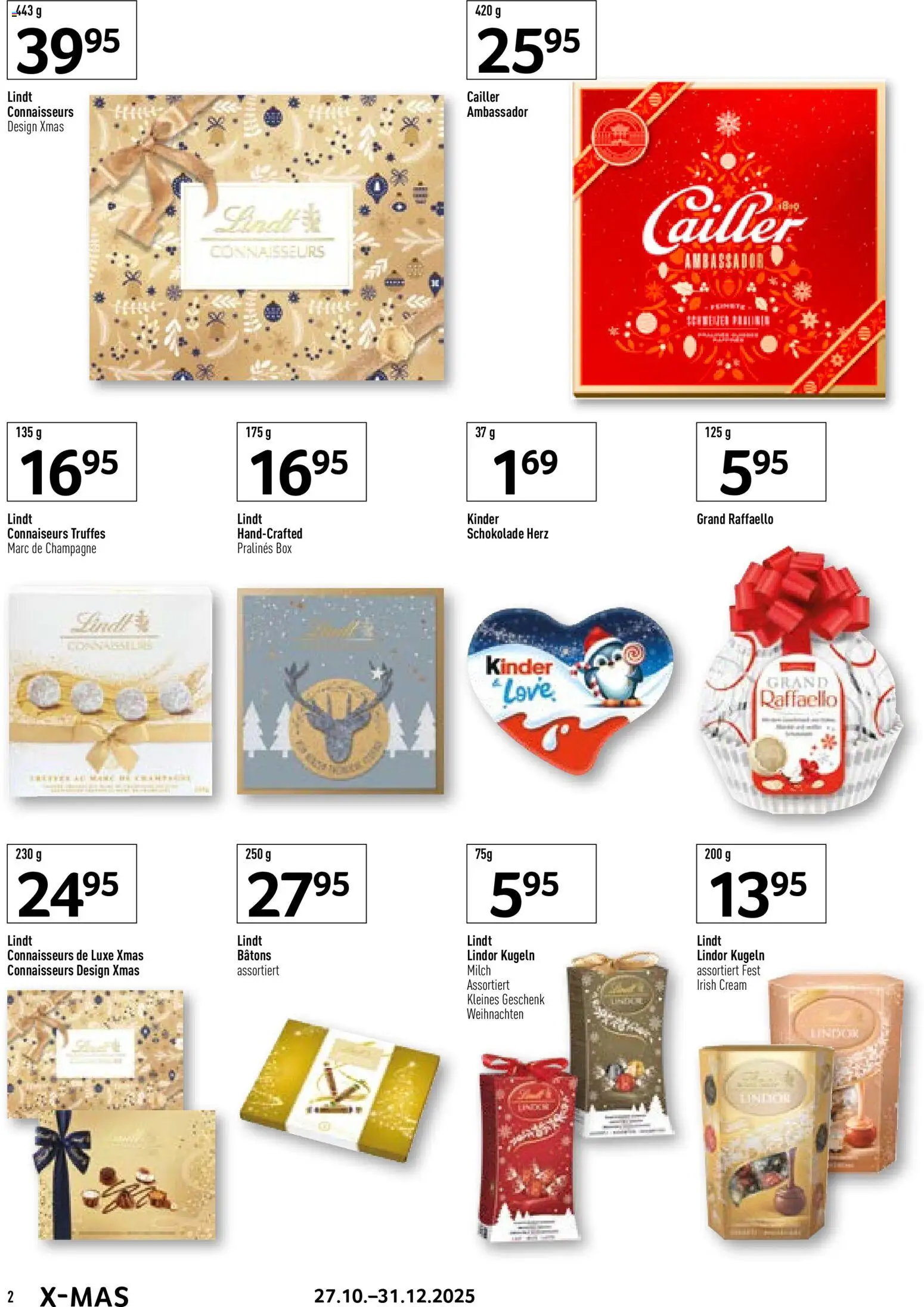 Prodega Aktionen Weihnachten – gültig ab 27.10.2025 | Seite: 2 | Produkte: Box, Milch, Schokolade