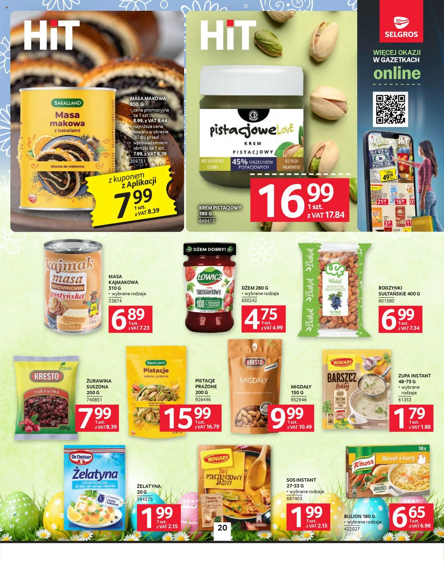 Selgros cash&carry gazetka od 26.03.2026 | Strona: 20 | Produkty: Barszcz, Żurawina, Dżem, Sos