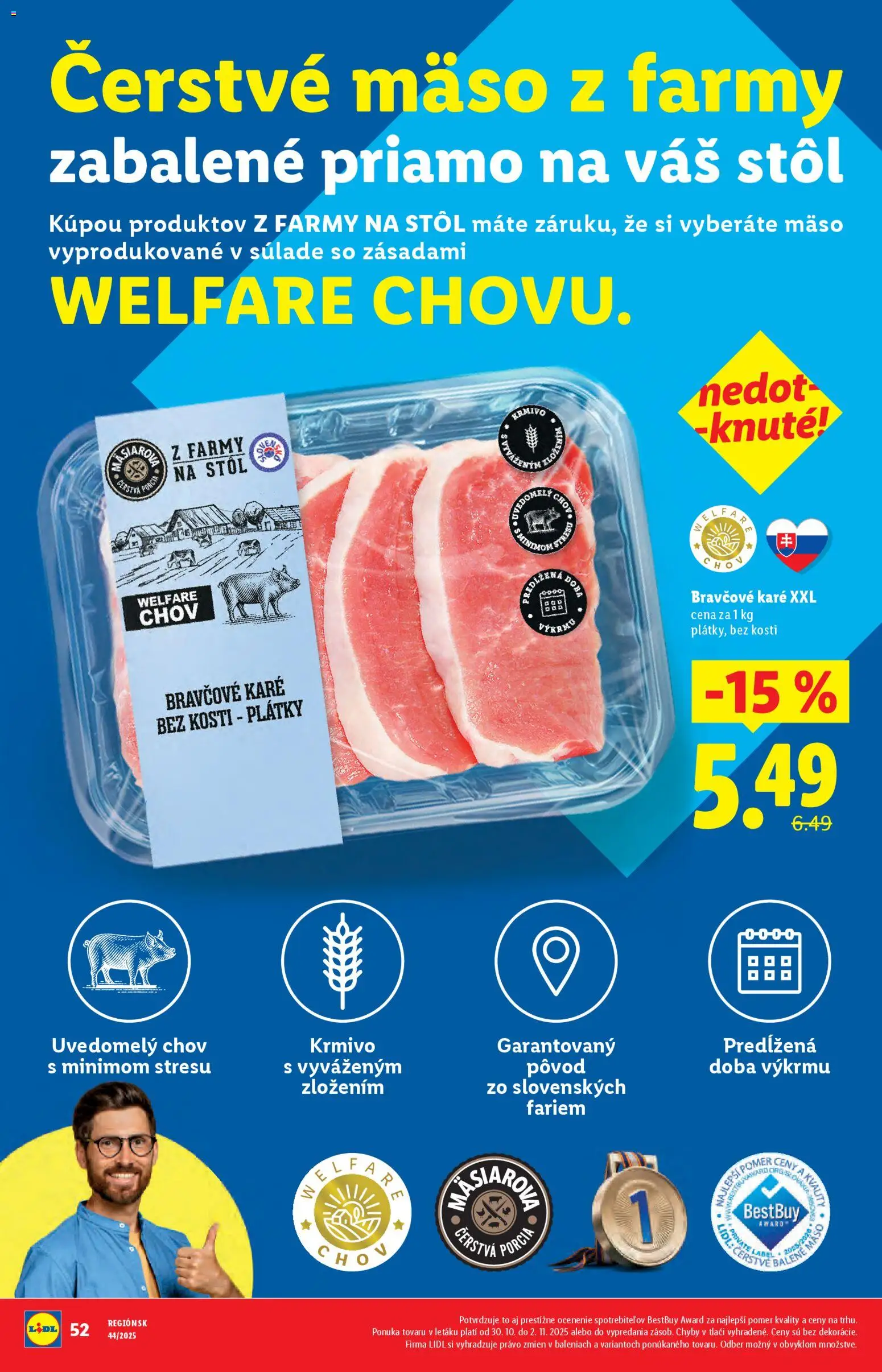 Nové Lidl akcie – leták je platný od 27.10.2025 | Strana: 60 | Produkty: Stôl, Bravčové karé