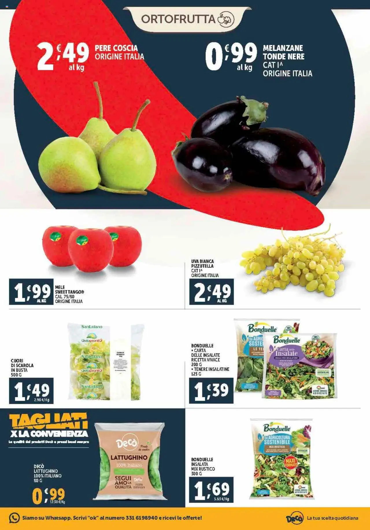 Volantino Decò del 12.09.2025 | Pagina: 5 | Prodotti: Tè, Insalata, Uva, Melanzane