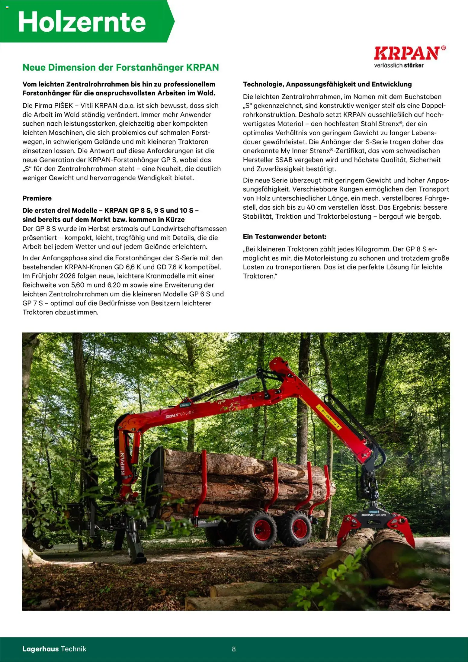 Lagerhaus Forstkatalog gültig ab 01.01.2025 | Seite: 8 | Produkte: Gewicht