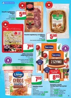 Pogląd oferty "Parówki z szynki Family Pack Tarczyński, Parówki z szynki Family Pack Tarczyński 440 g" - ważna od 25.03.2026 | Strona: 49