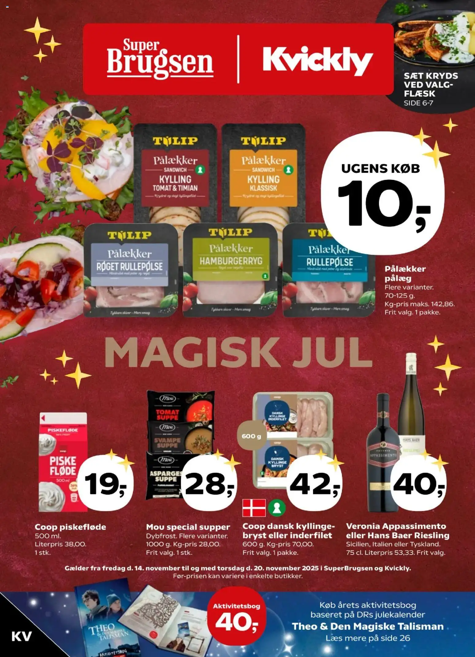 Kvickly tilbudsavis – gyldig fra 14.11.2025 | Side: 1 | Produkter: Fløde, Pålæg, Hamburgerryg, Suppe