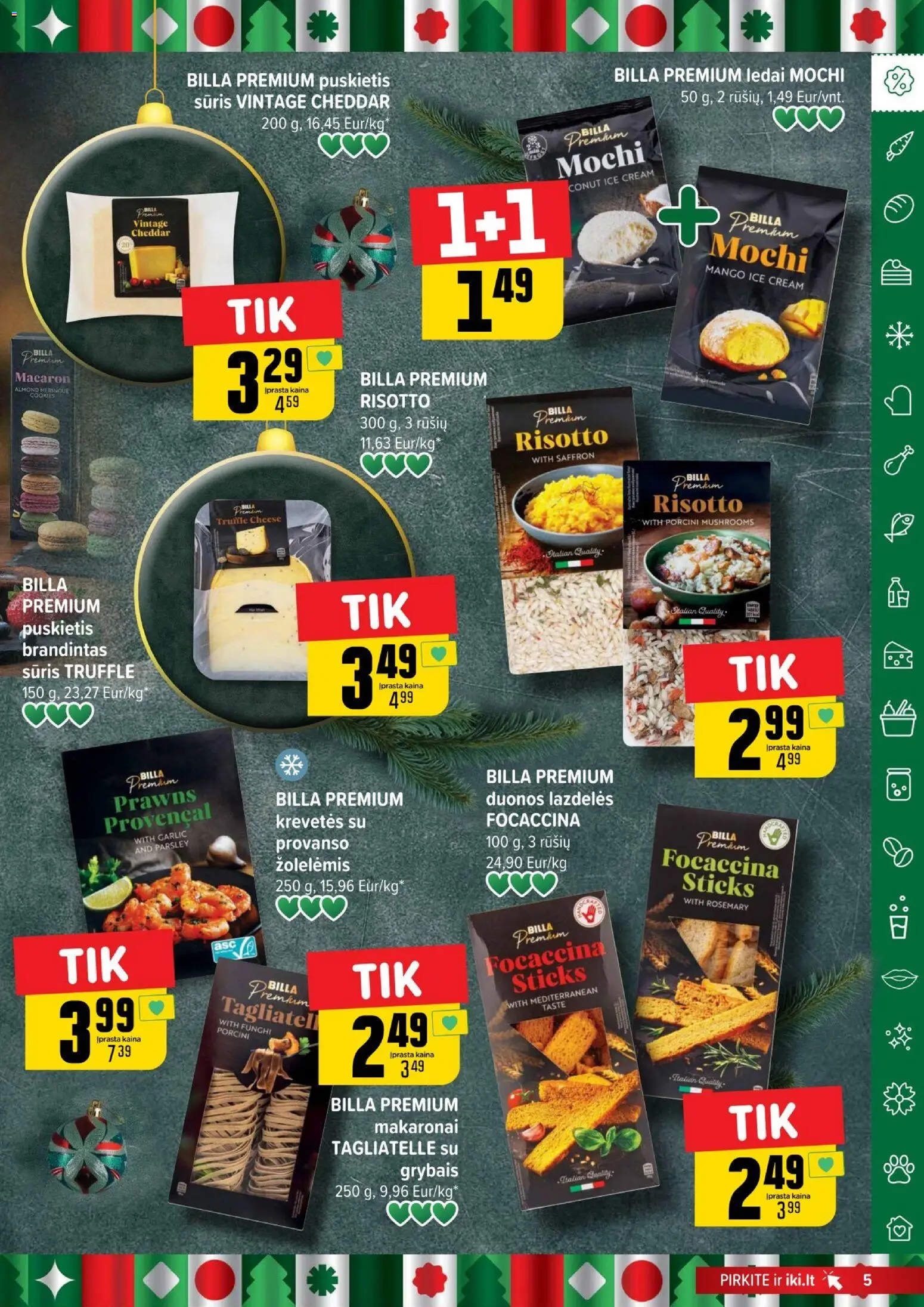 IKI akcijos nuo 15.12.2025 | Puslapis: 5 | Prekių: Ledai, Sūris, Makaronai