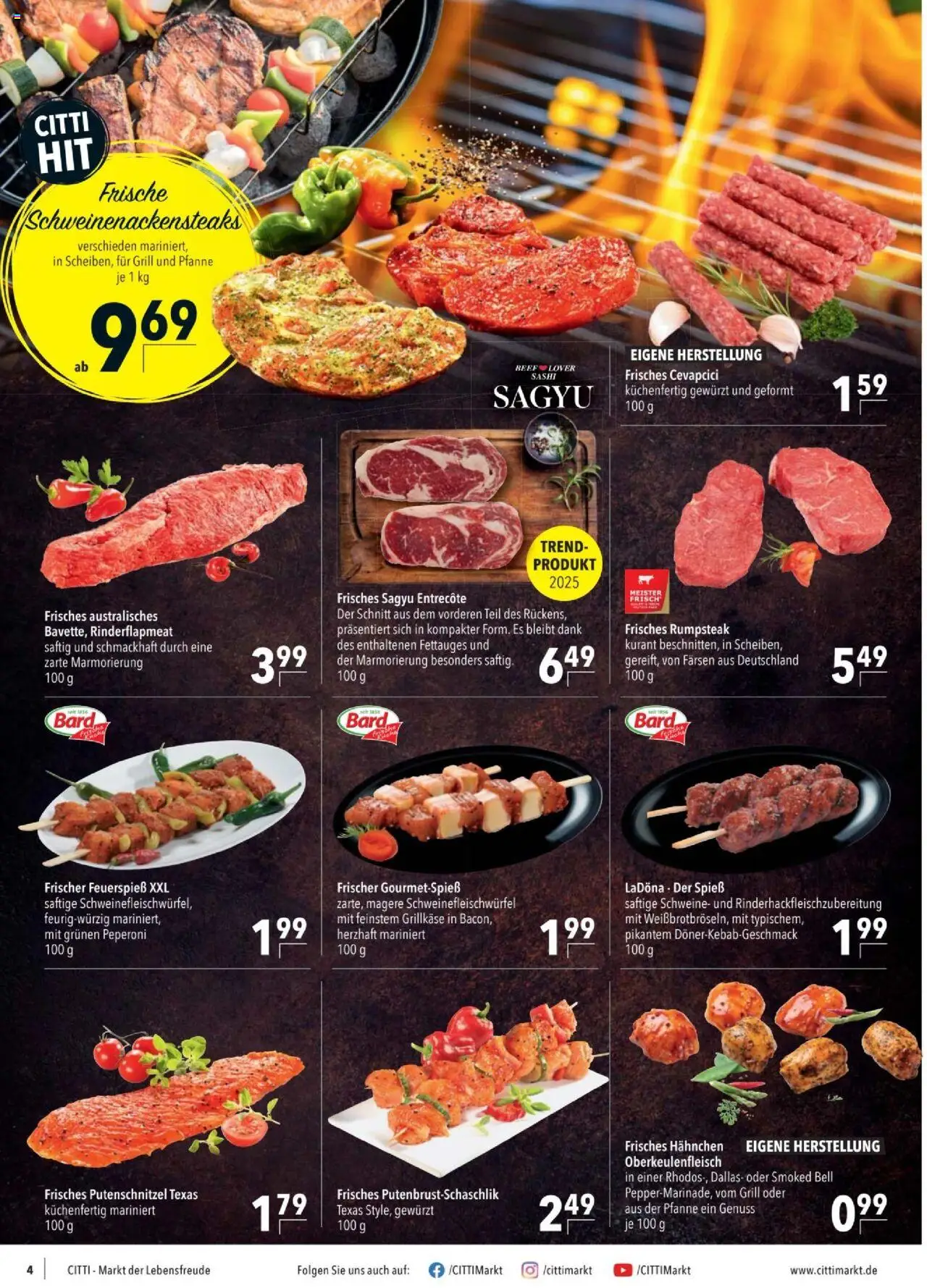 CITTI Tilbudsavis gyldig fra 23.07.2025 | Side: 4 | Produkter: Entrecote, Grill