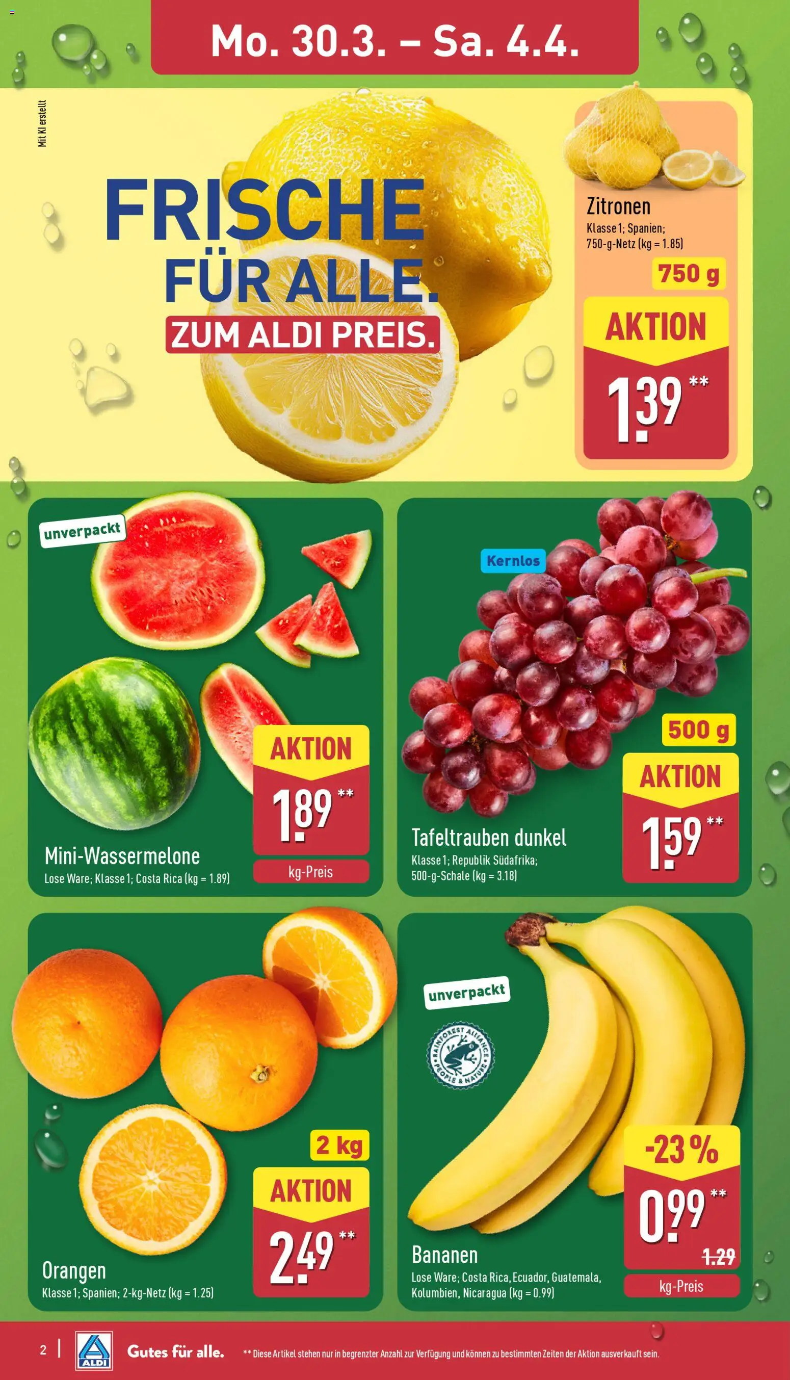Aldi Prospekt 	 – gültig ab 30.03.2026 | Seite: 2
