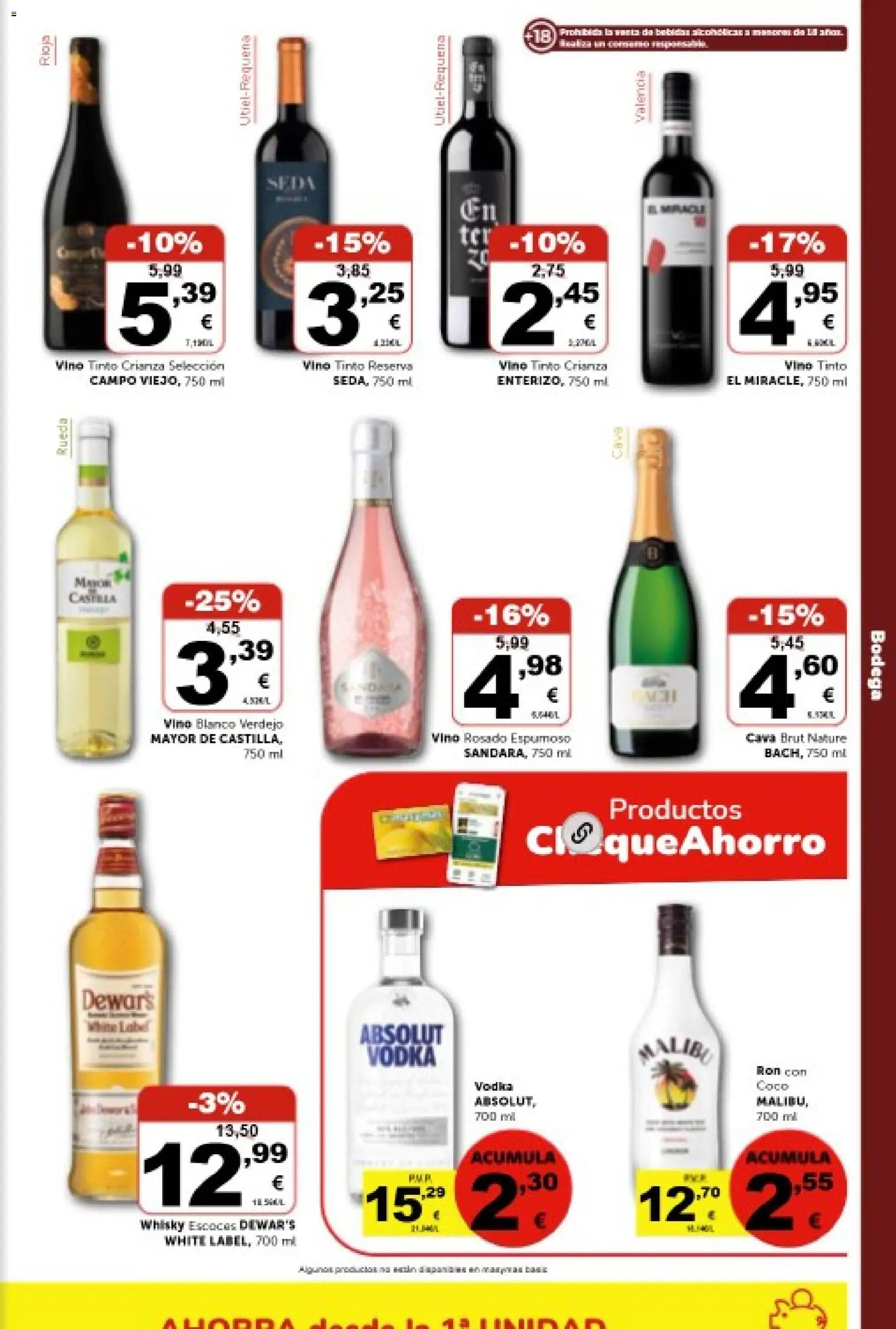 Masymas folleto │ válido desde el 06.03.2026 | Página: 15 | Productos: Ron, Vino, Vodka, Whisky