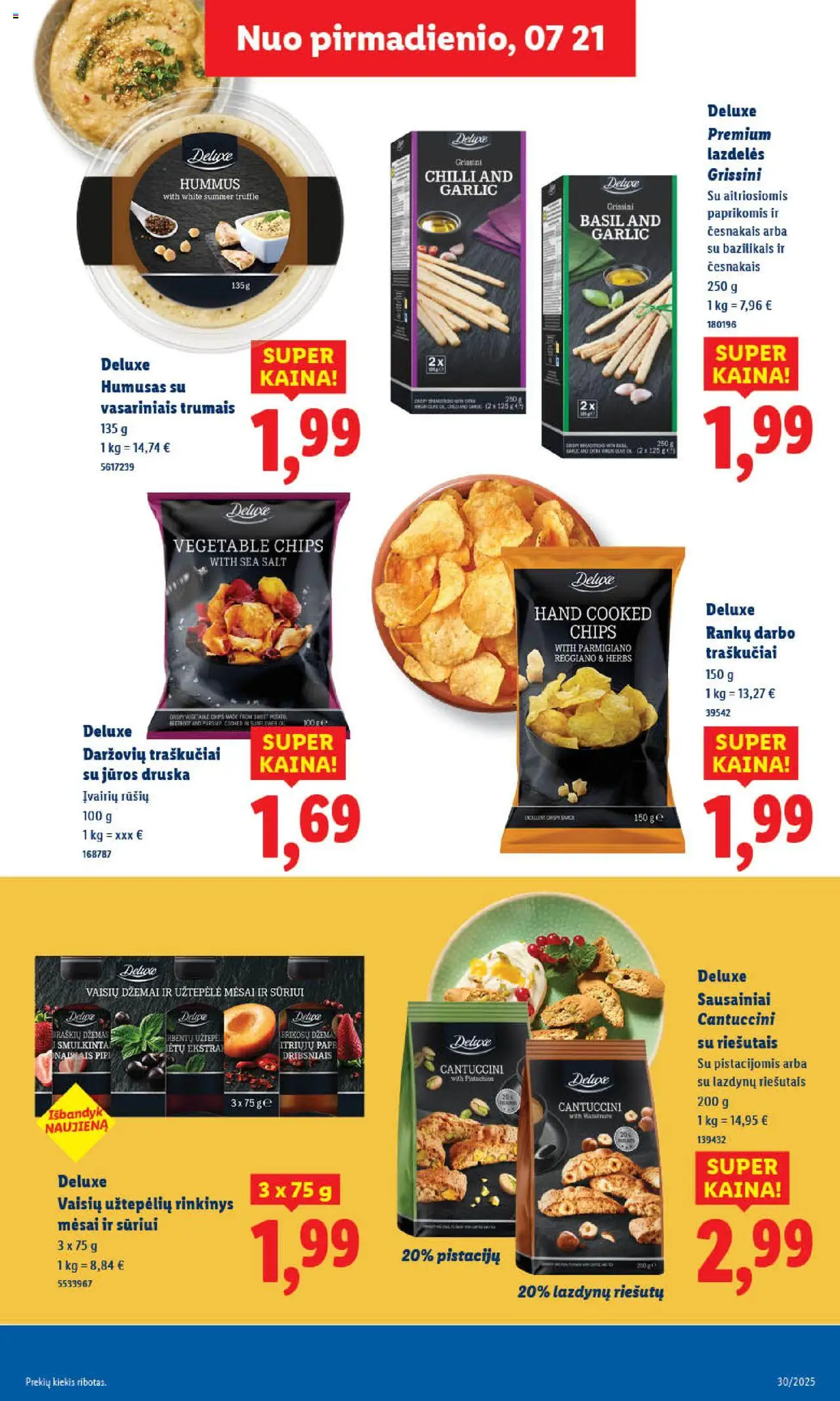 LIDL - Leidinys│galioja nuo 24.07.2025 | Puslapis: 29 | Prekių: Sausainiai, Jūros druska, Druska, Traškučiai