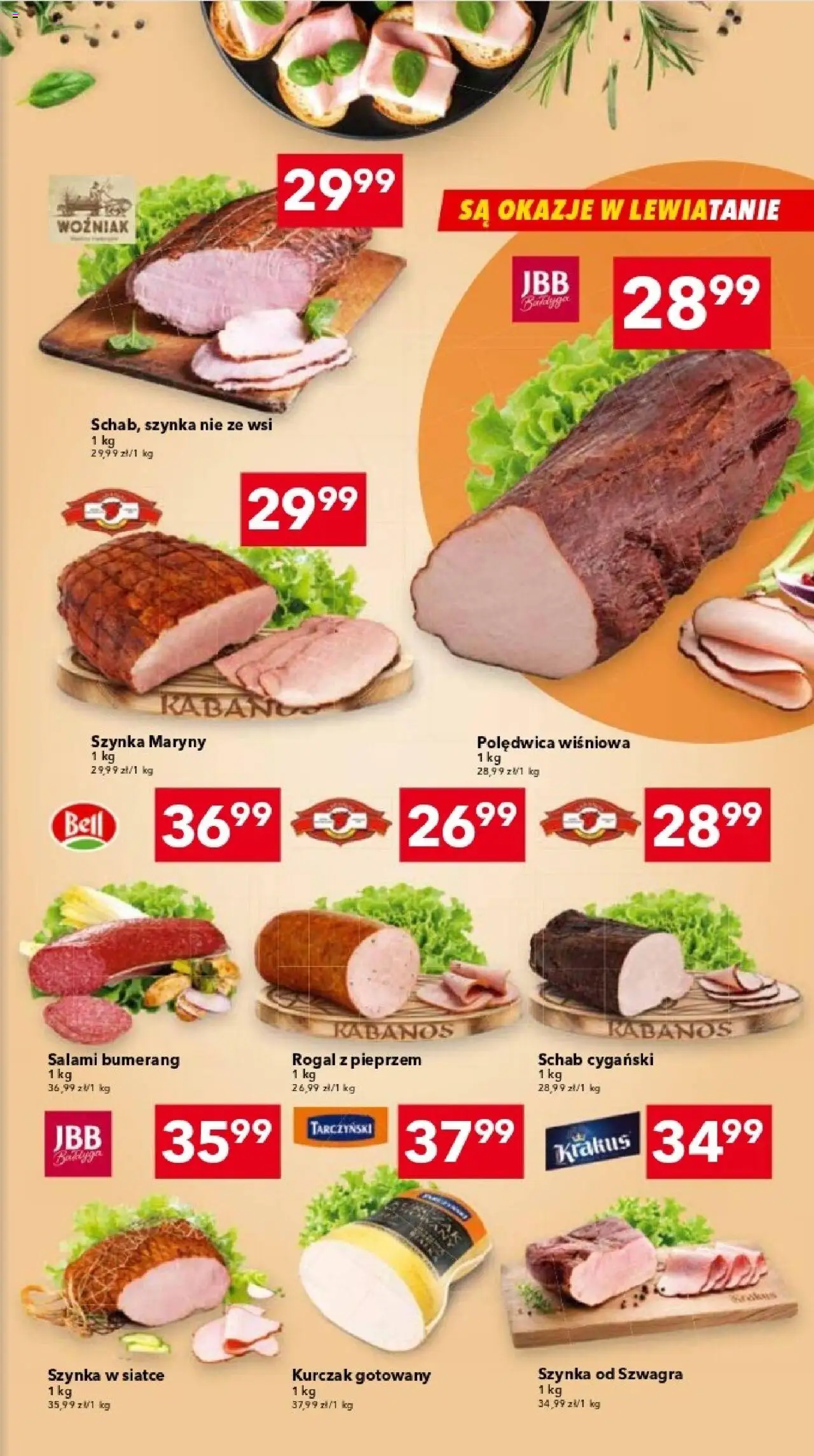 Lewiatan gazetka - Warszawa od 23.10.2025 | Strona: 3 | Produkty: Kurczak, Schab, Bell, Salami