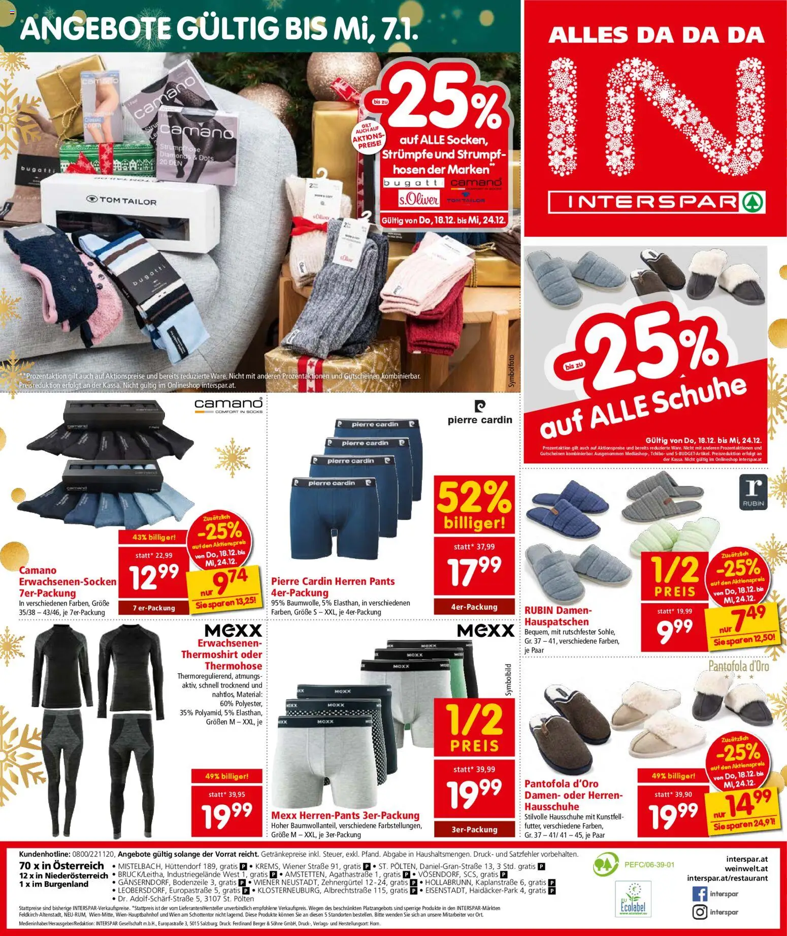 Interspar Flugblatt - Niederösterreich gültig ab 18.12.2025 | Seite: 24 | Produkte: Hausschuhe, Strumpfhose