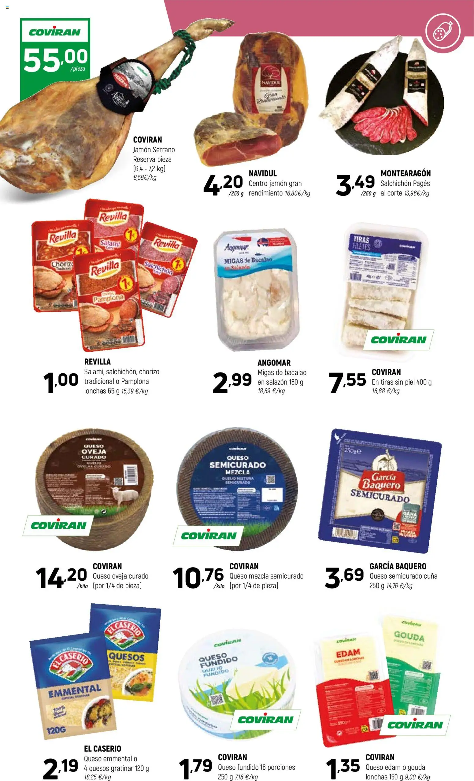 Coviran - Santander │ válido desde el 10.03.2026 | Página: 5 | Productos: Γραβάτα, Queso, Jamón, Cuna