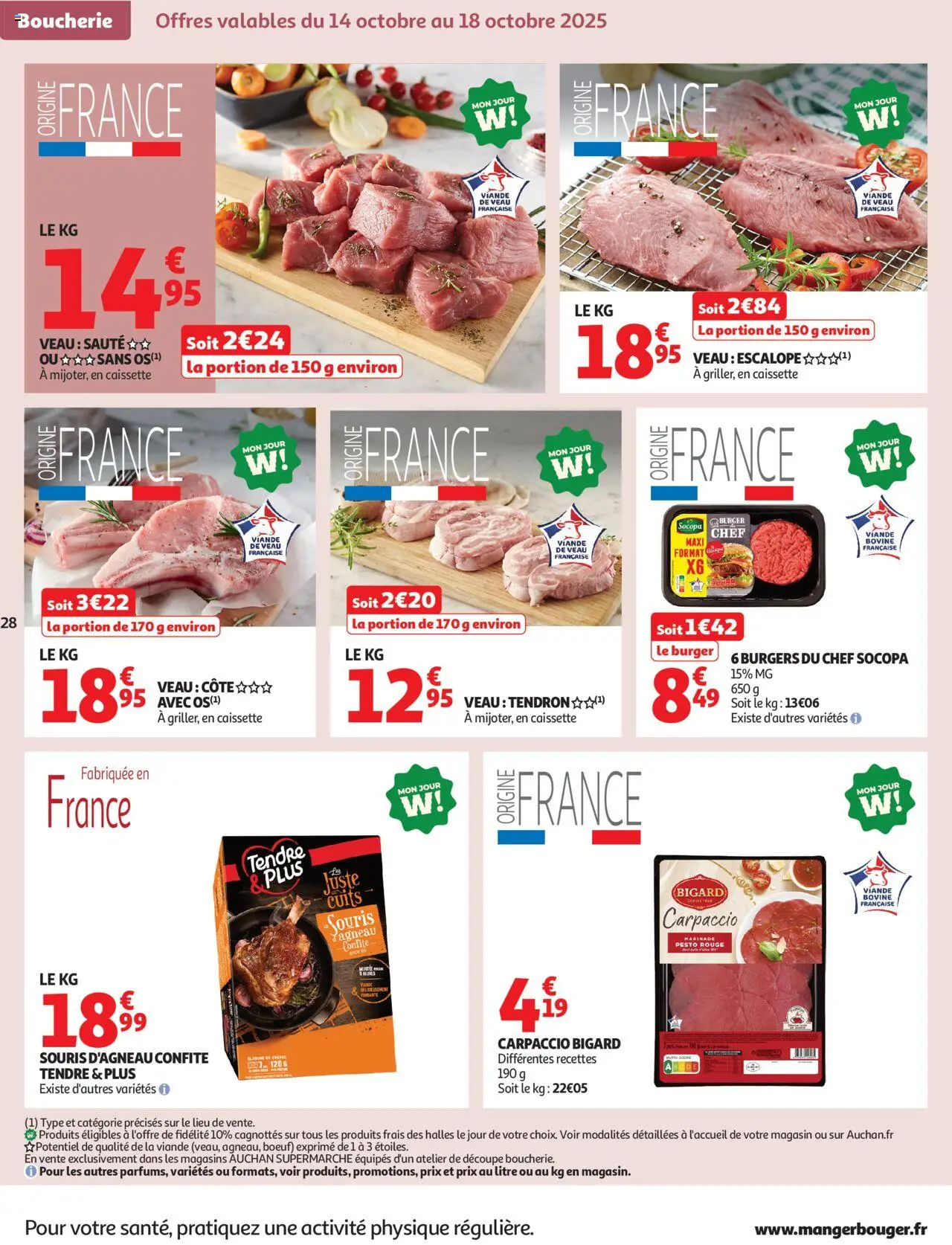 {H1} | Page: 28 | Produits: Souris, Pesto rouge, Souris d'agneau, Viande