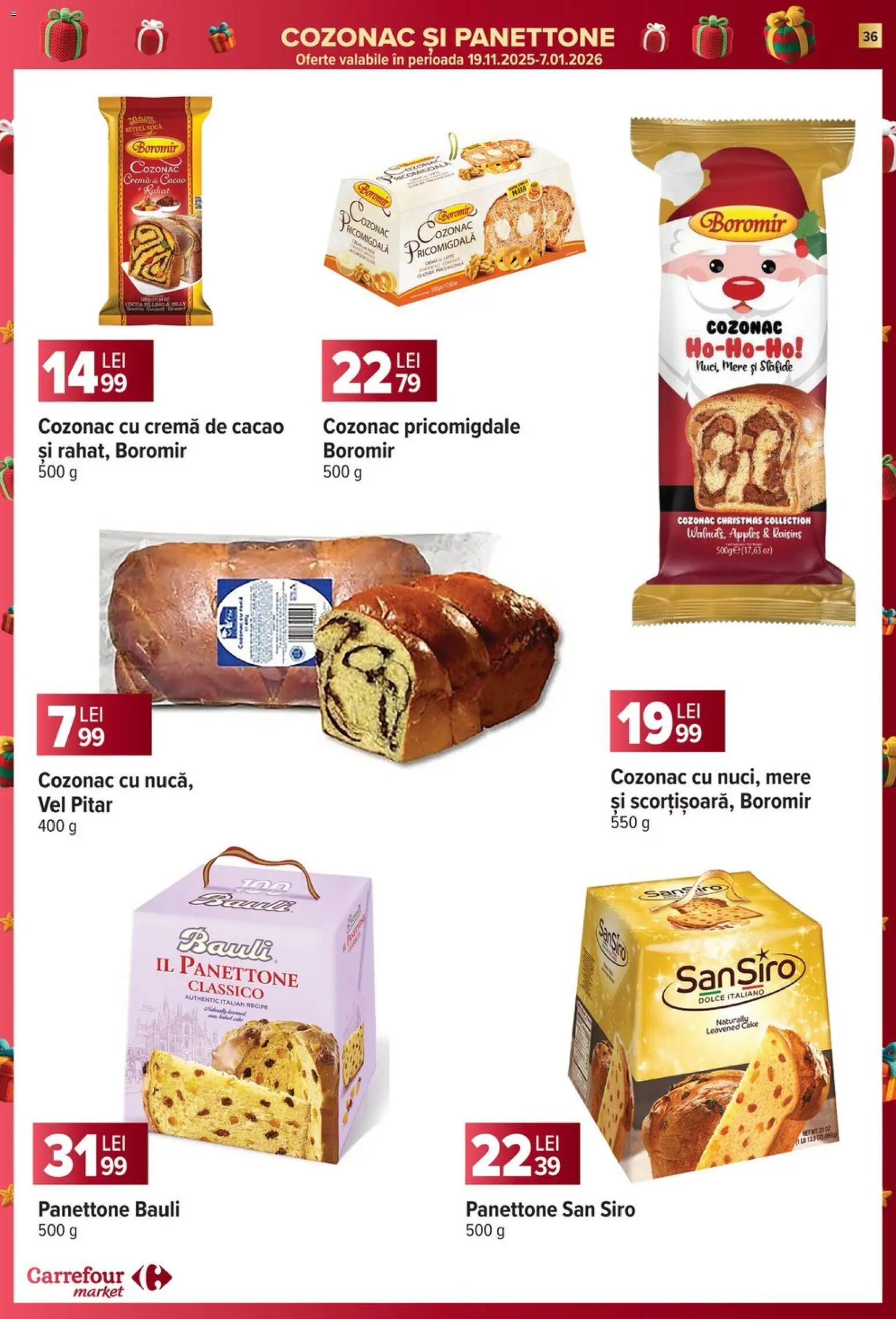 Noul catalog Carrefour – valabil de la 27.12.2025 | Pagină: 36 | Produse: Cremă, Mere, Cacao, Stafide