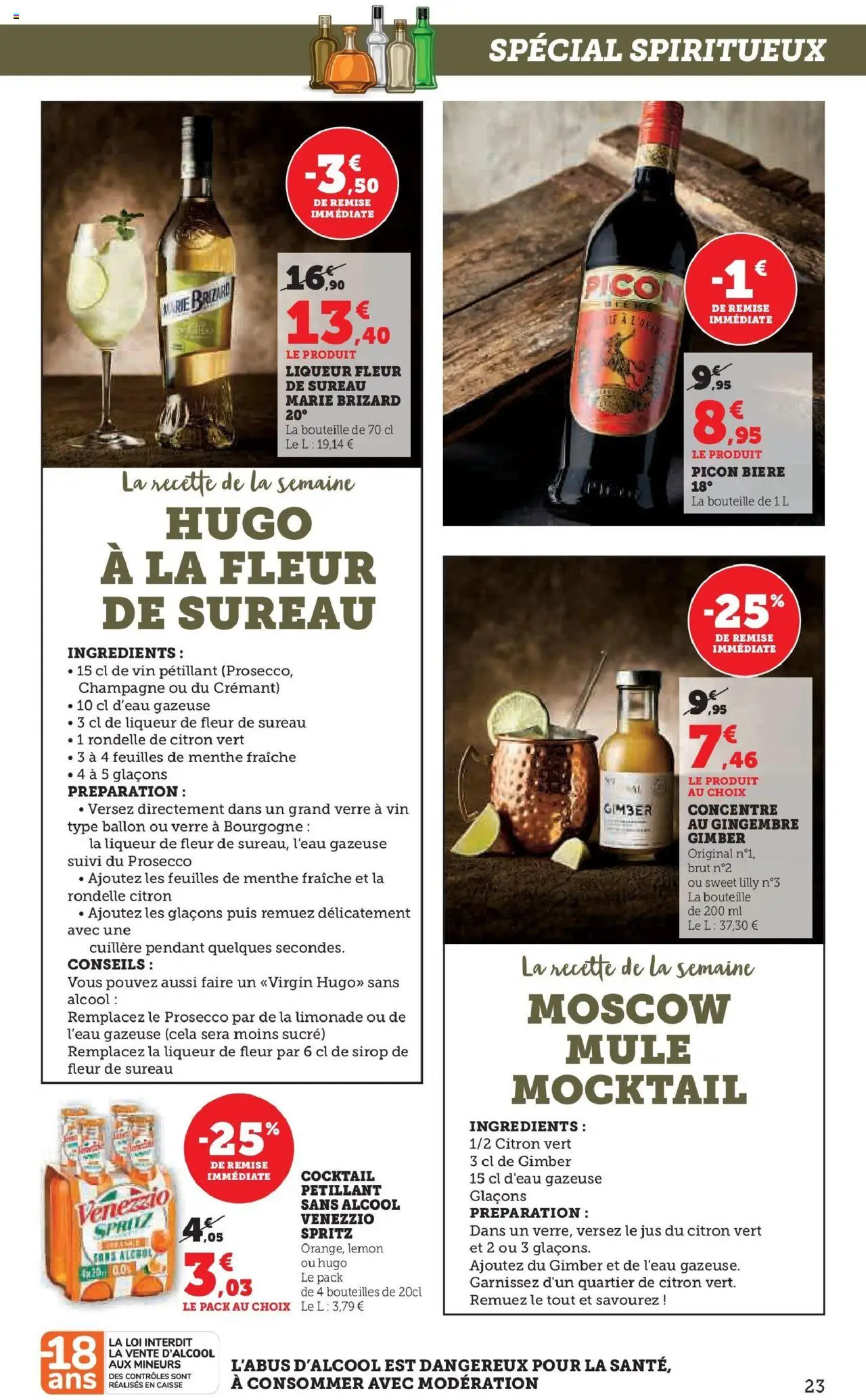 {H1} | Page: 23 | Produits: Sucre, Menthe, Bière, Picon biere