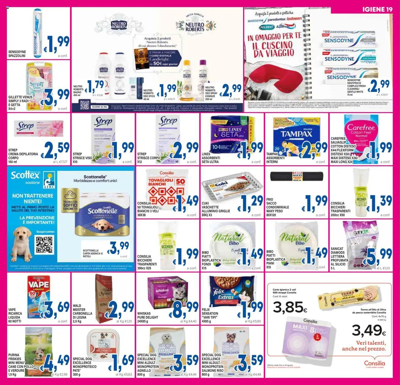 Volantino DEM del 06.08.2025 | Pagina: 19 | Prodotti: Crema, Carta igienica, Salmone, Alluminio