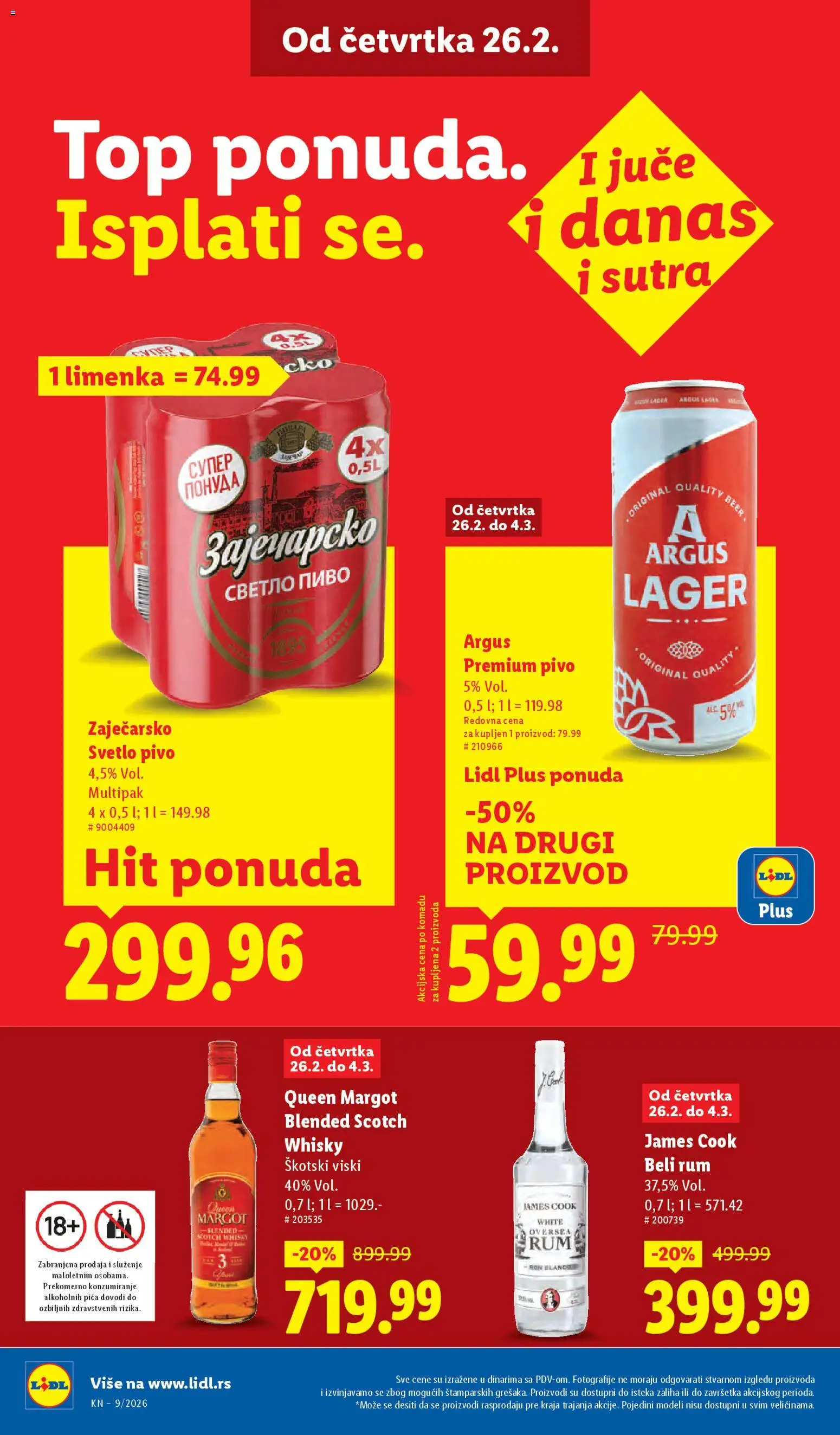 Lidl katalog - važi od 26.02.2026 | Strana: 30 | Proizvode: Viski, Pica, Pivo