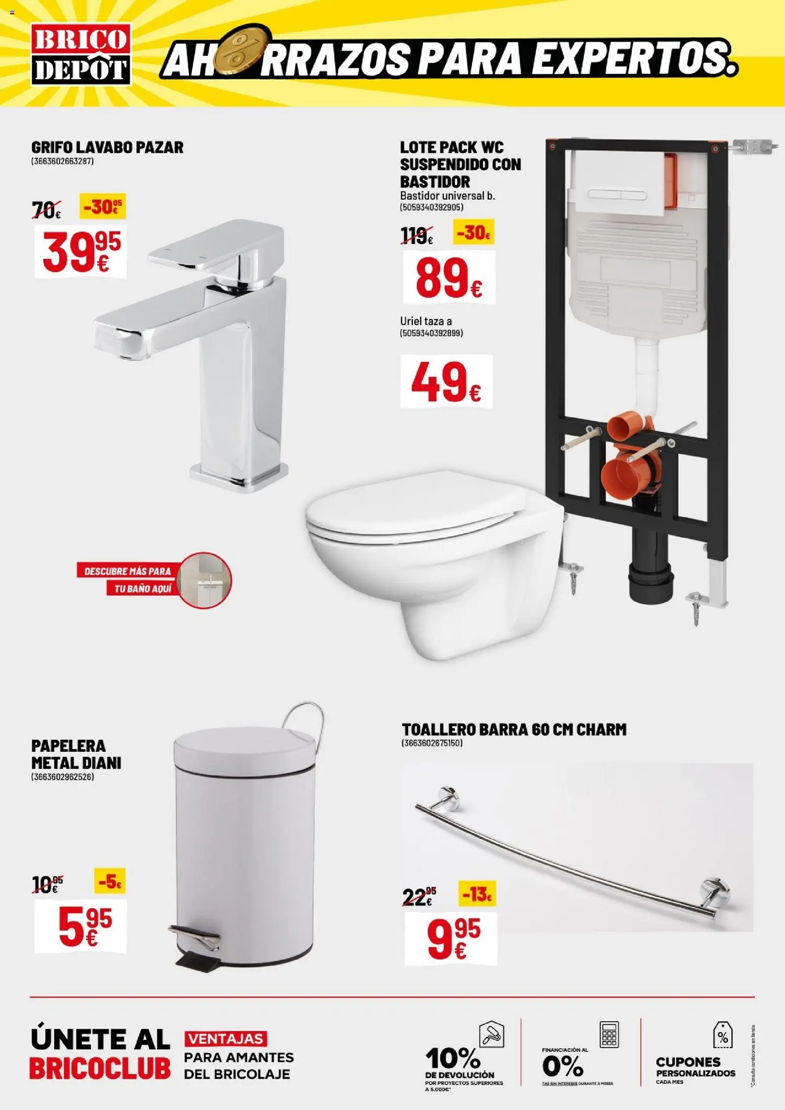Brico Depôt folleto │ válido desde el 02.01.2026 | Página: 6 | Productos: Toallero, Lavabo, Baño