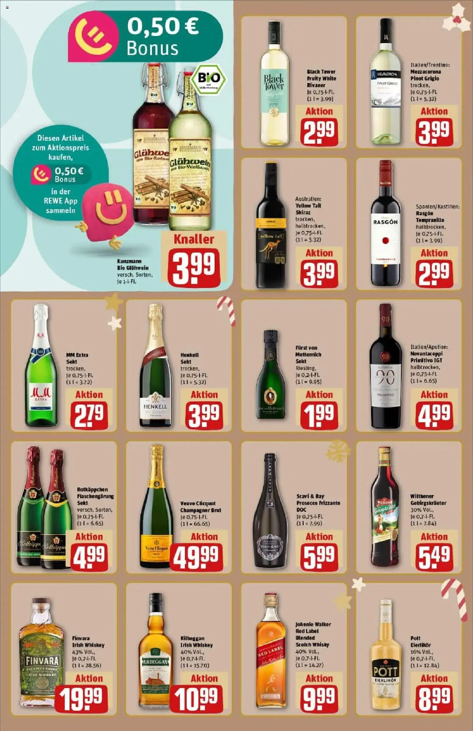 Rewe prospekt Sangerhausen	 – gültig ab 01.12.2025 | Seite: 18 | Produkte: Furst von metternich, Wilthener, Sekt, Johnnie walker