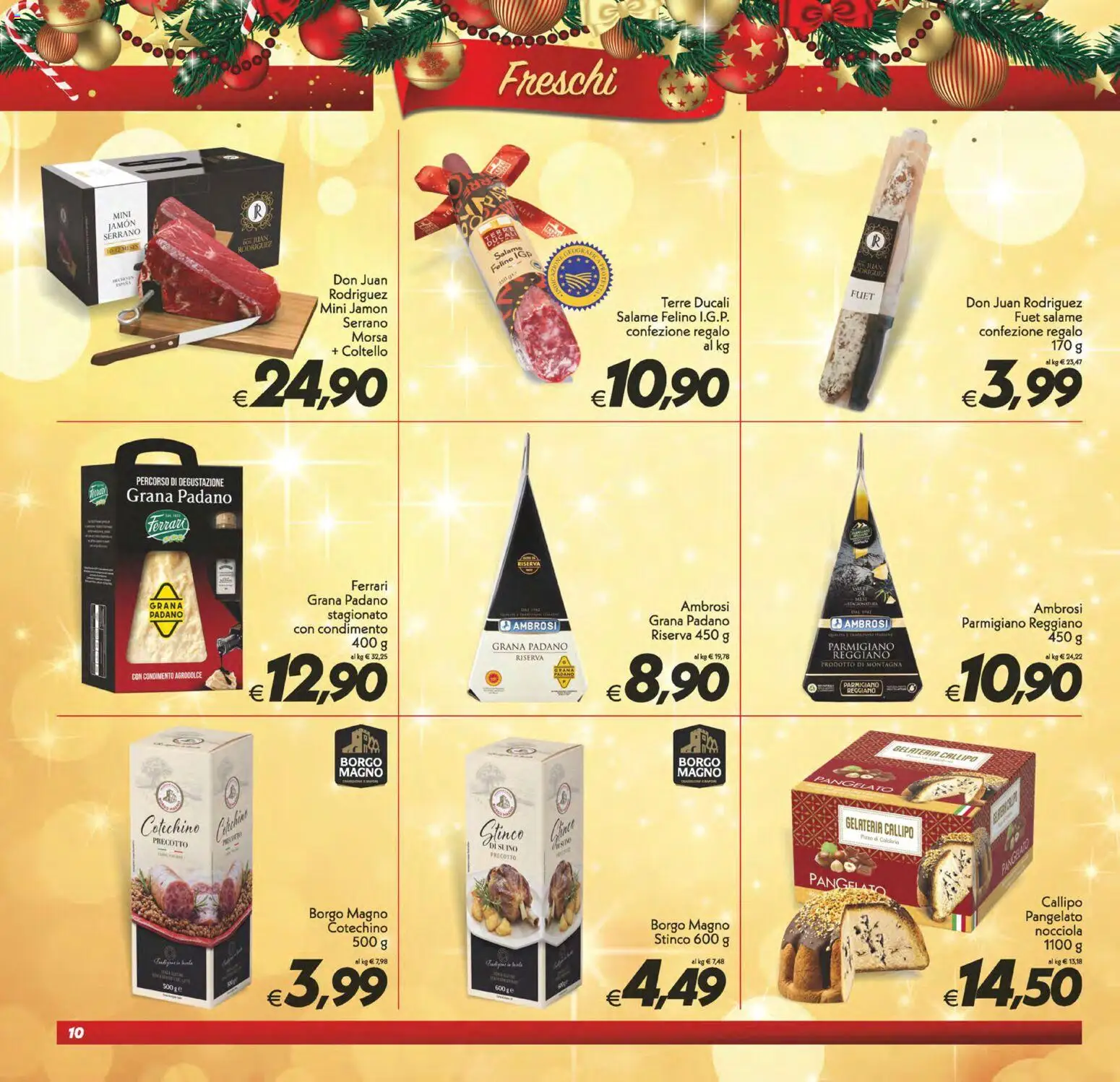 Volantino SuperConveniente del 16.12.2025 | Pagina: 10 | Prodotti: Salame, Pizza, Parmigiano, Cotechino