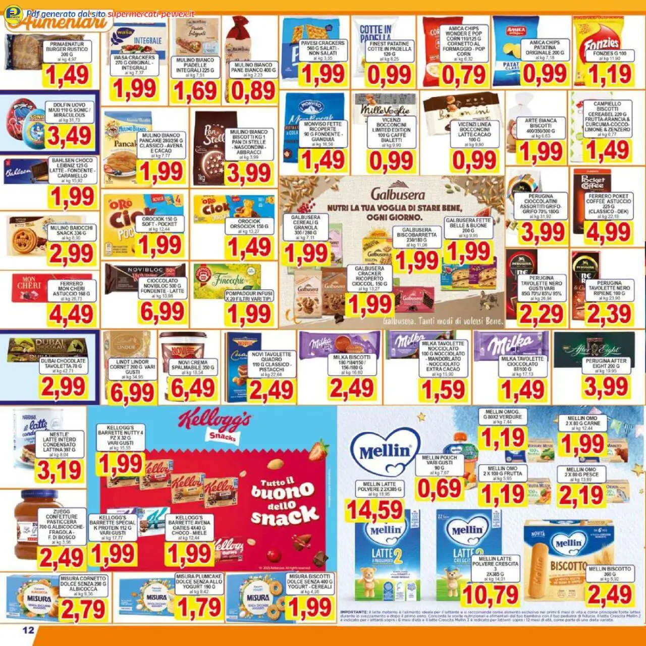 Volantino Pewex del 17.10.2025 | Pagina: 12 | Prodotti: Pesce, Cornetto, Frutta, Formaggio