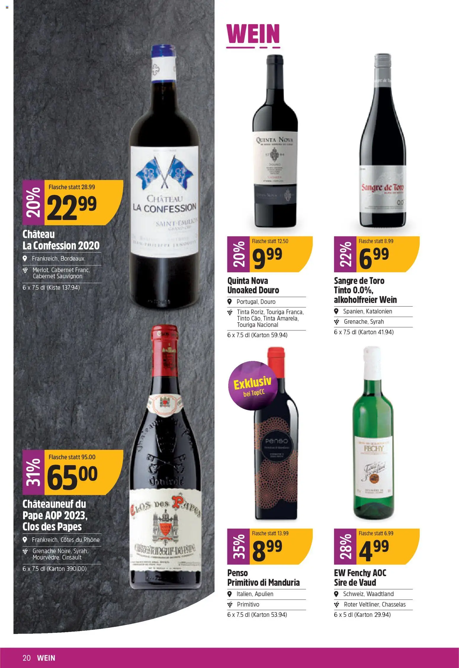 TopCC Aktionen – gültig ab 26.01.2026 | Seite: 20 | Produkte: Wein