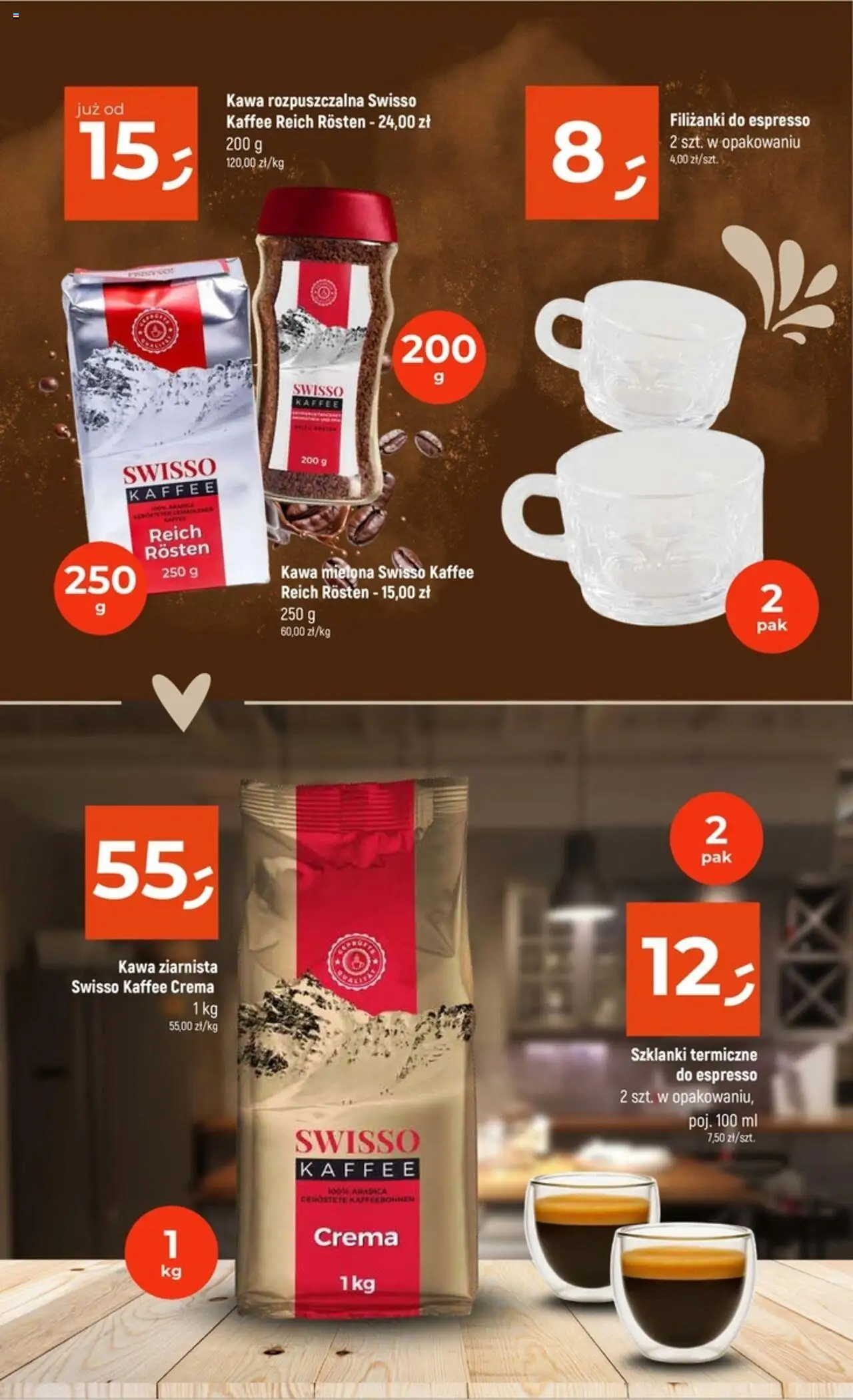 Dealz Gazetka - Katalog Kaw I Herbat od 02.10.2025 | Strona: 6 | Produkty: Kawa ziarnista, Kawa rozpuszczalna, Kawa, Szklanki