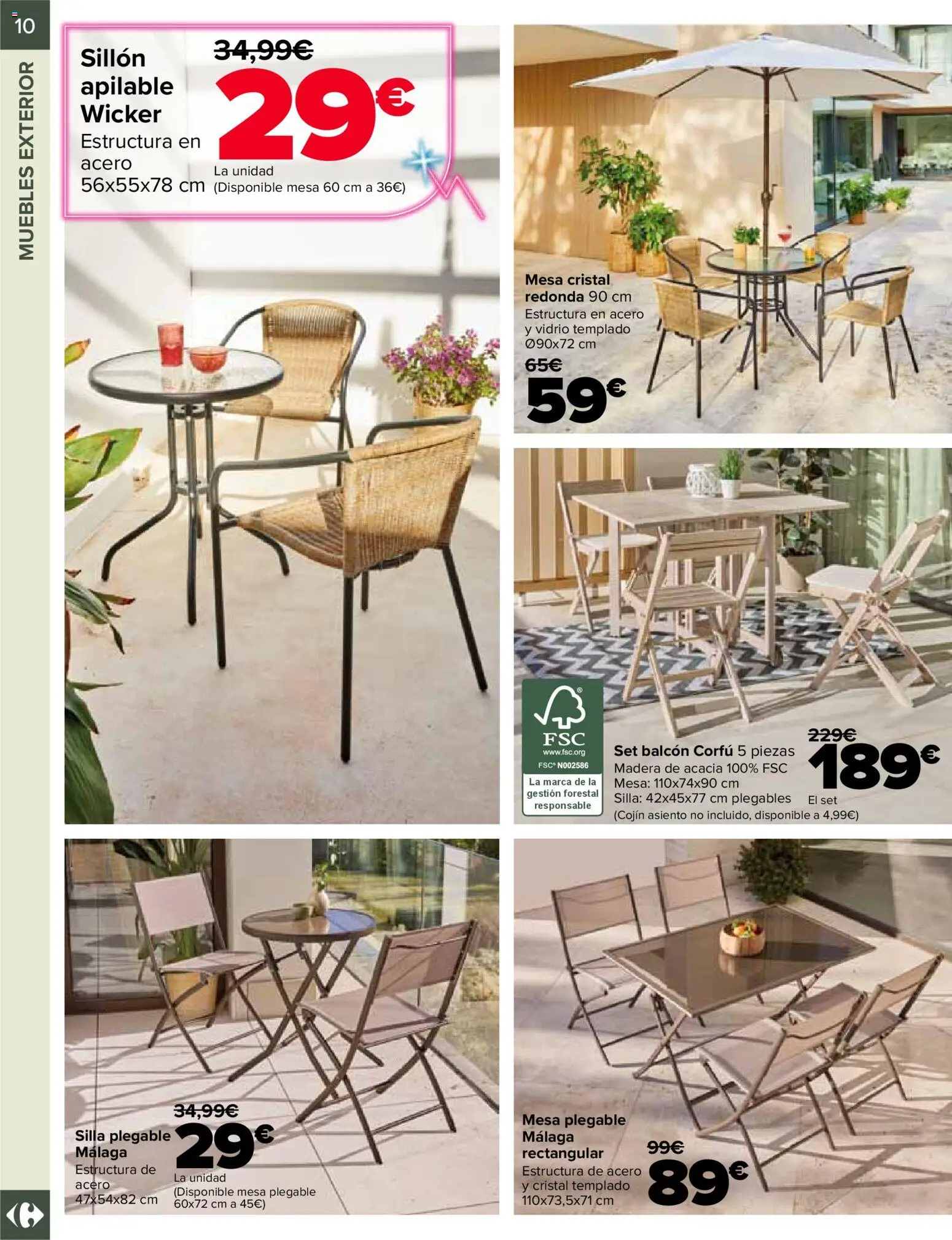 Carrefour Jardin │ válido desde el 14.04.2026 | Página: 10 | Productos: Muebles, Sillón, Mesa, Silla
