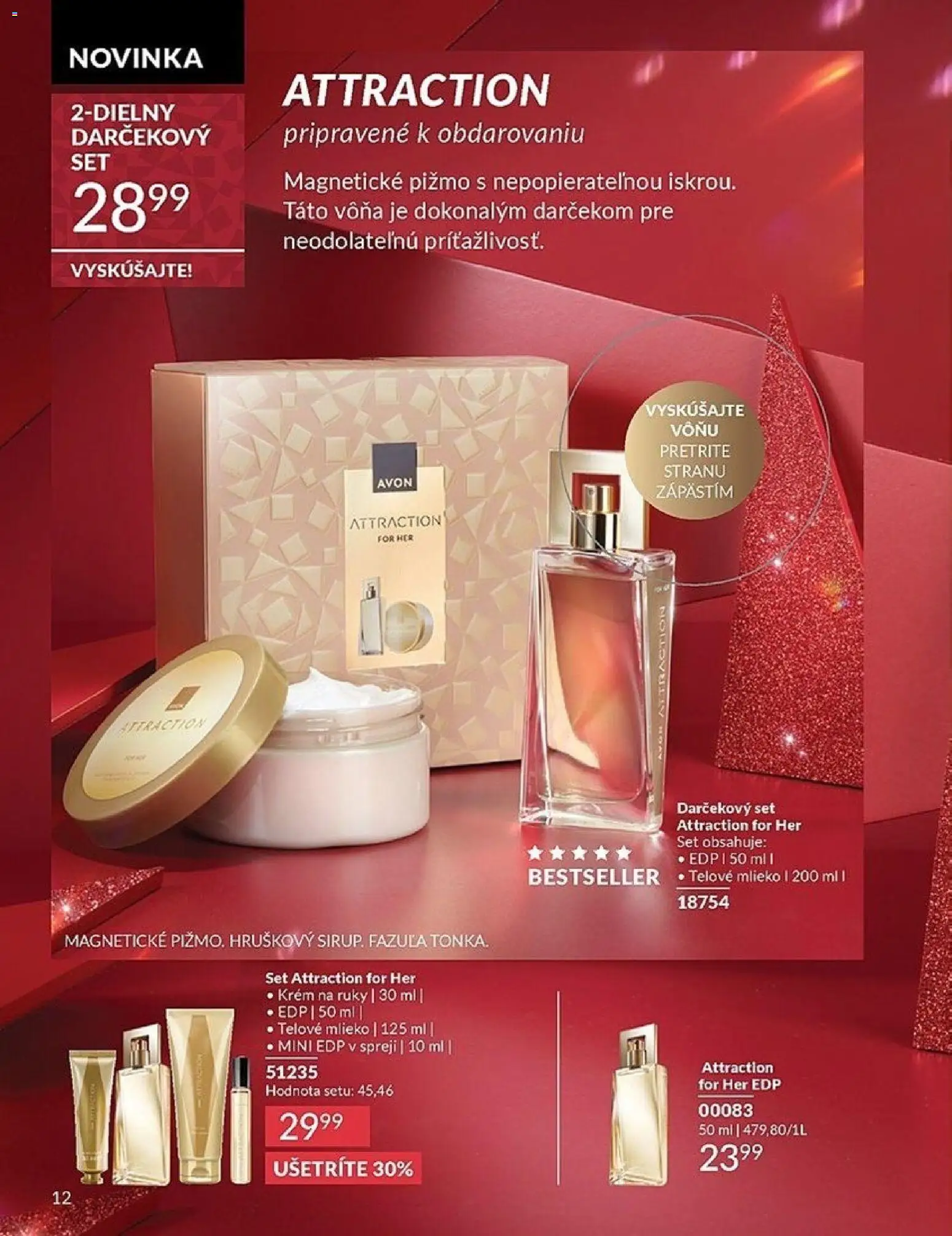 Nové Avon akcie – leták je platný od 01.11.2025 | Strana: 12 | Produkty: Mlieko, Fazuľa, Krém na ruky, Krém