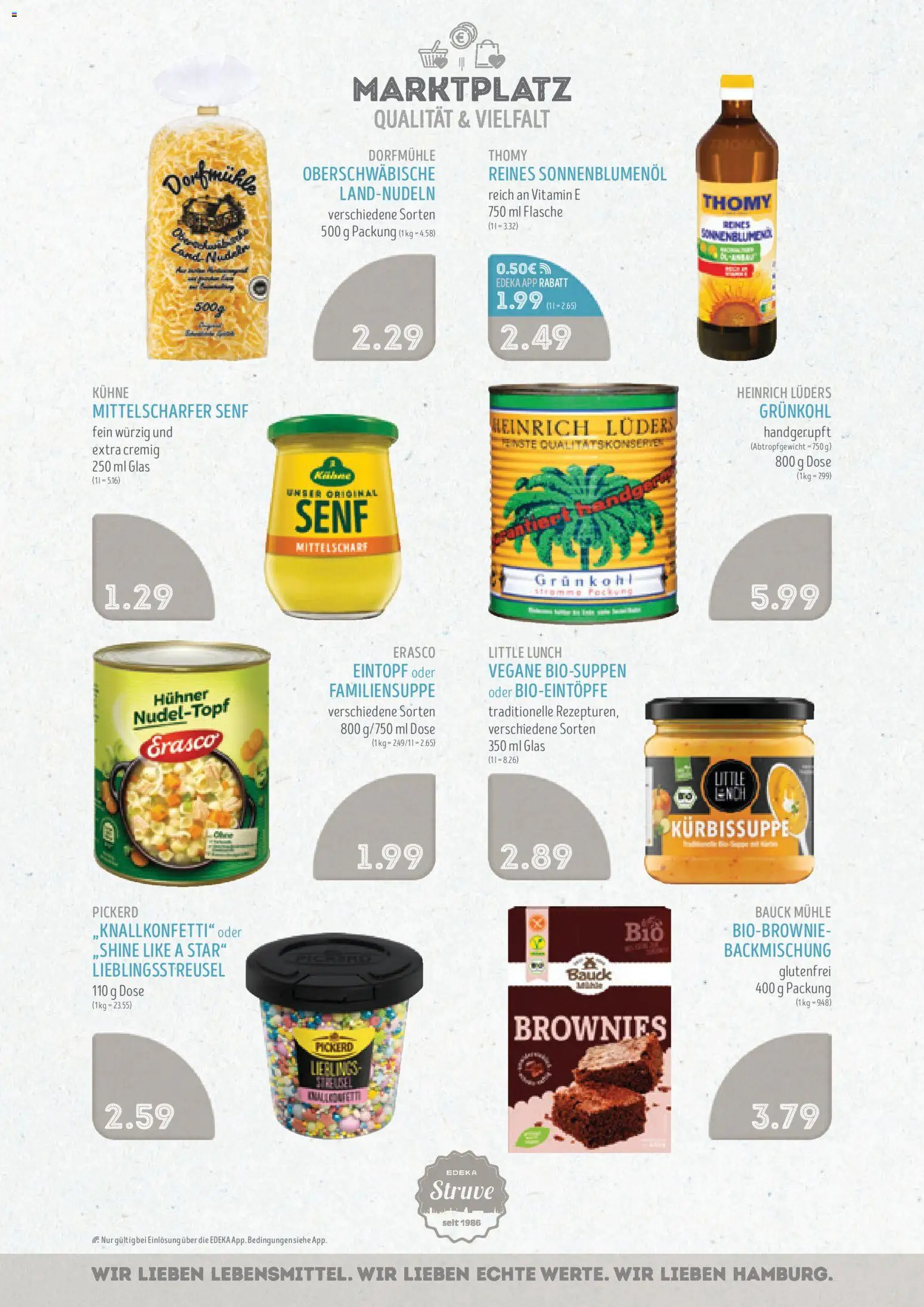 Edeka Struve Prospekt 	 – gültig ab 03.11.2025 | Seite: 10 | Produkte: Mühle, Sonnenblumenol, Erasco