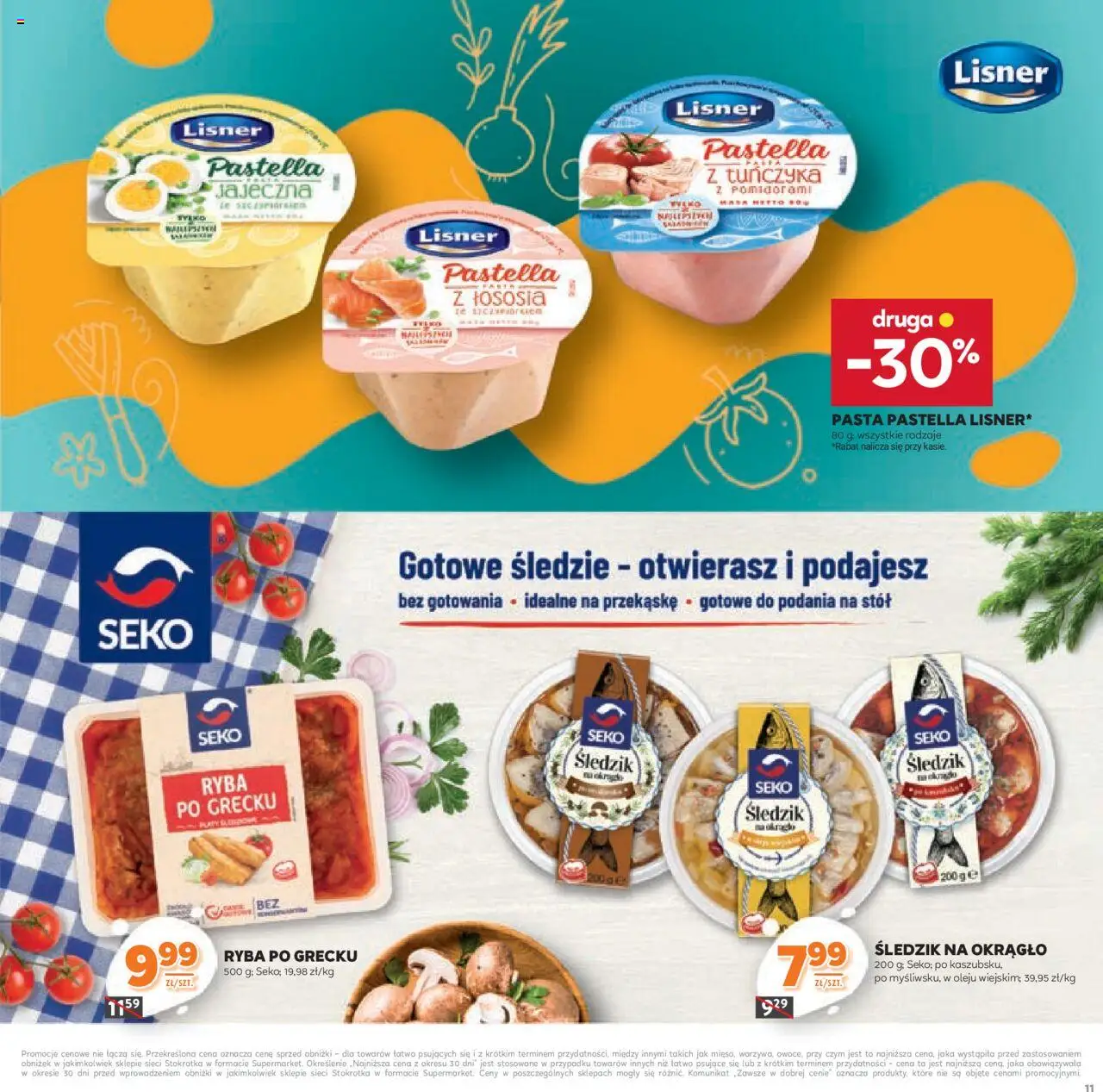 Stokrotka Gazetka - Katalog Kulinarny od 12.06.2025 | Strona: 11 | Produkty: Stokrotka, Stół, Ryba po grecku, Ryba
