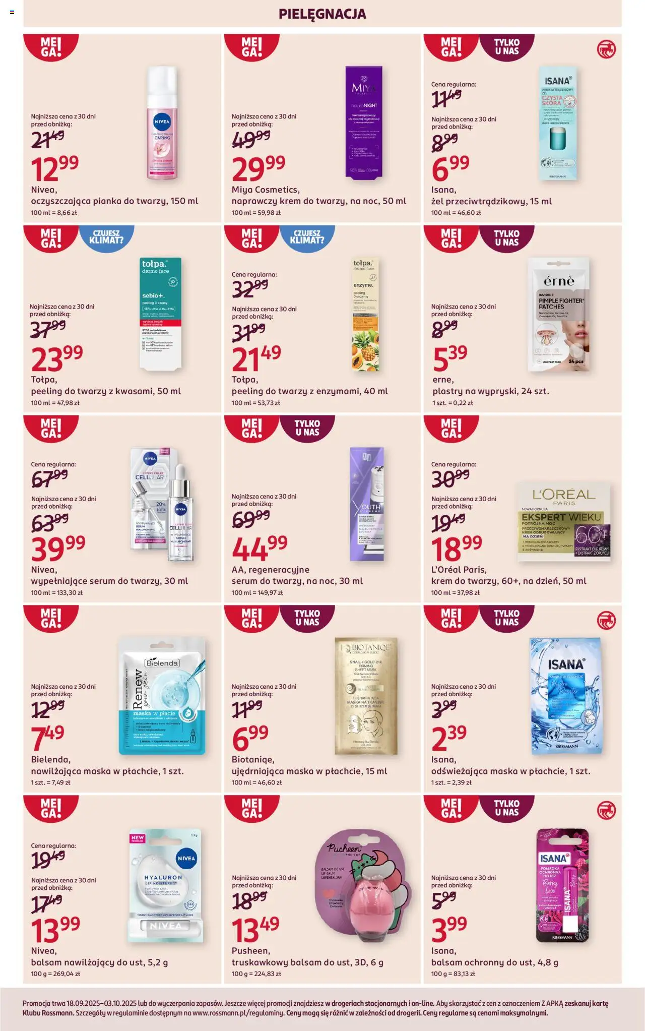 Rossmann Gazetka od 18.09.2025 | Strona: 8 | Produkty: Pomadka, Maska, Peeling, Krem