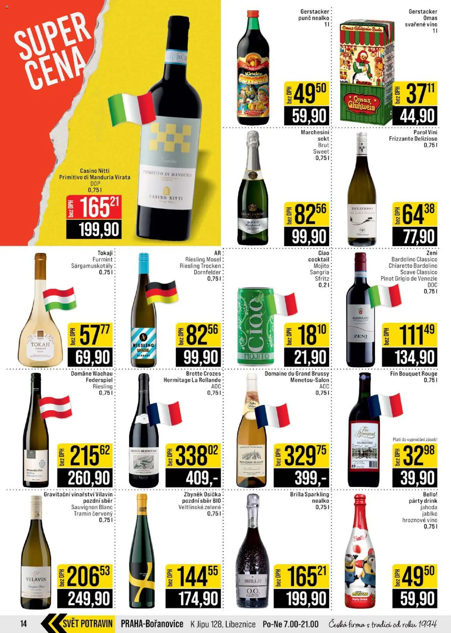 Jip leták - Cash & Carry od 02.01.2026 | Strana: 14 | Produkty: Sangria, Sekt, Mojito, Tokaji