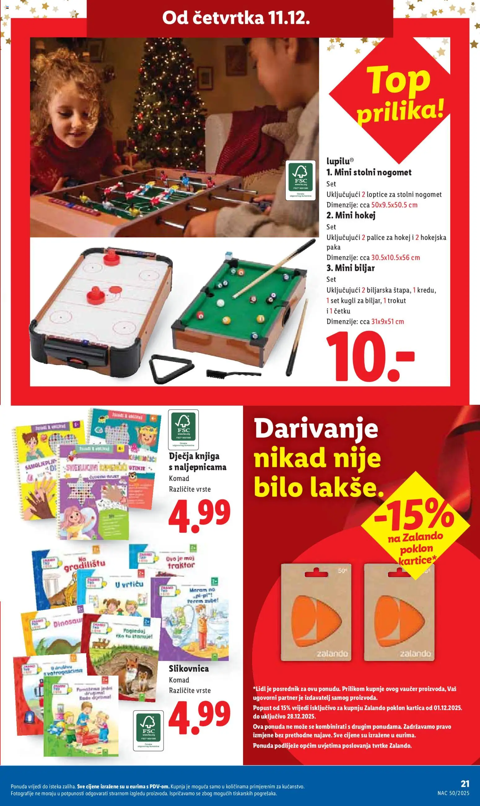 Lidl katalog | vrijedi od 11.12.2025 | Stranica: 21 | Proizvodi: Palice za hokej, Traktor