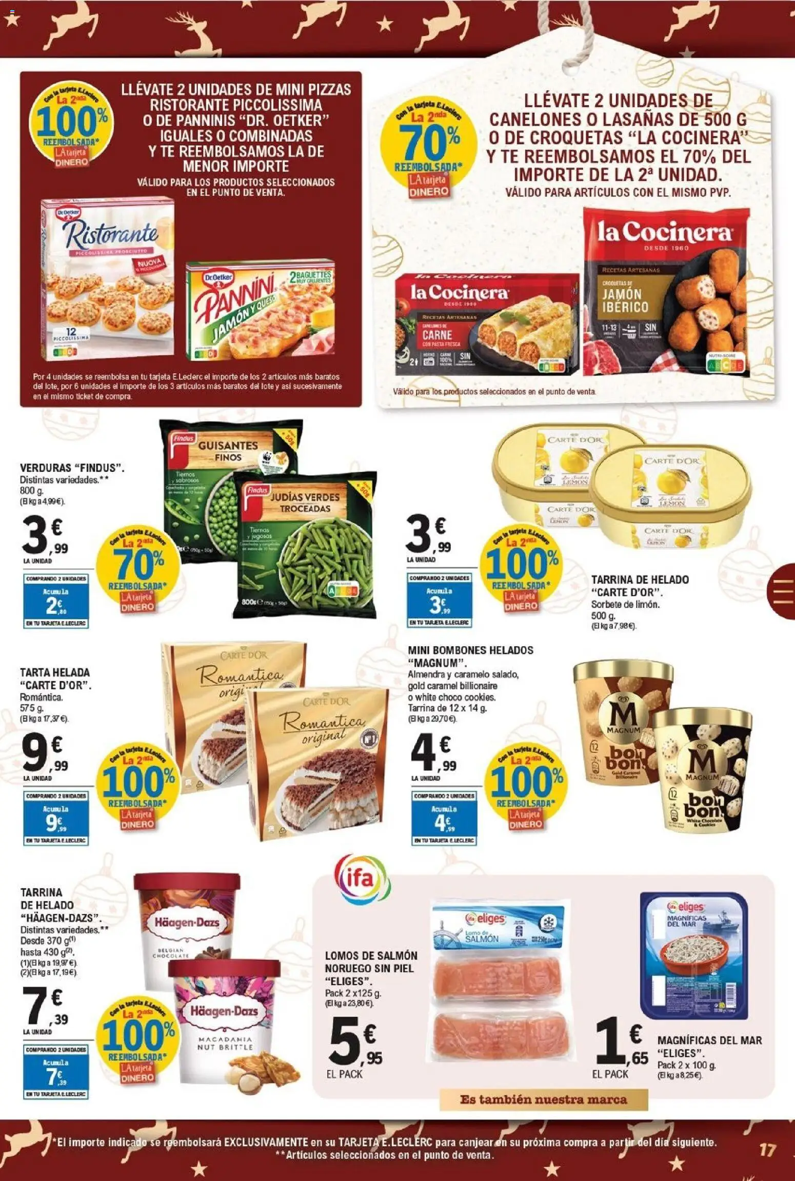 E.Leclerc folleto │ válido desde el 15.12.2025 | Página: 17 | Productos: Queso, Chocolate, Té, Helado
