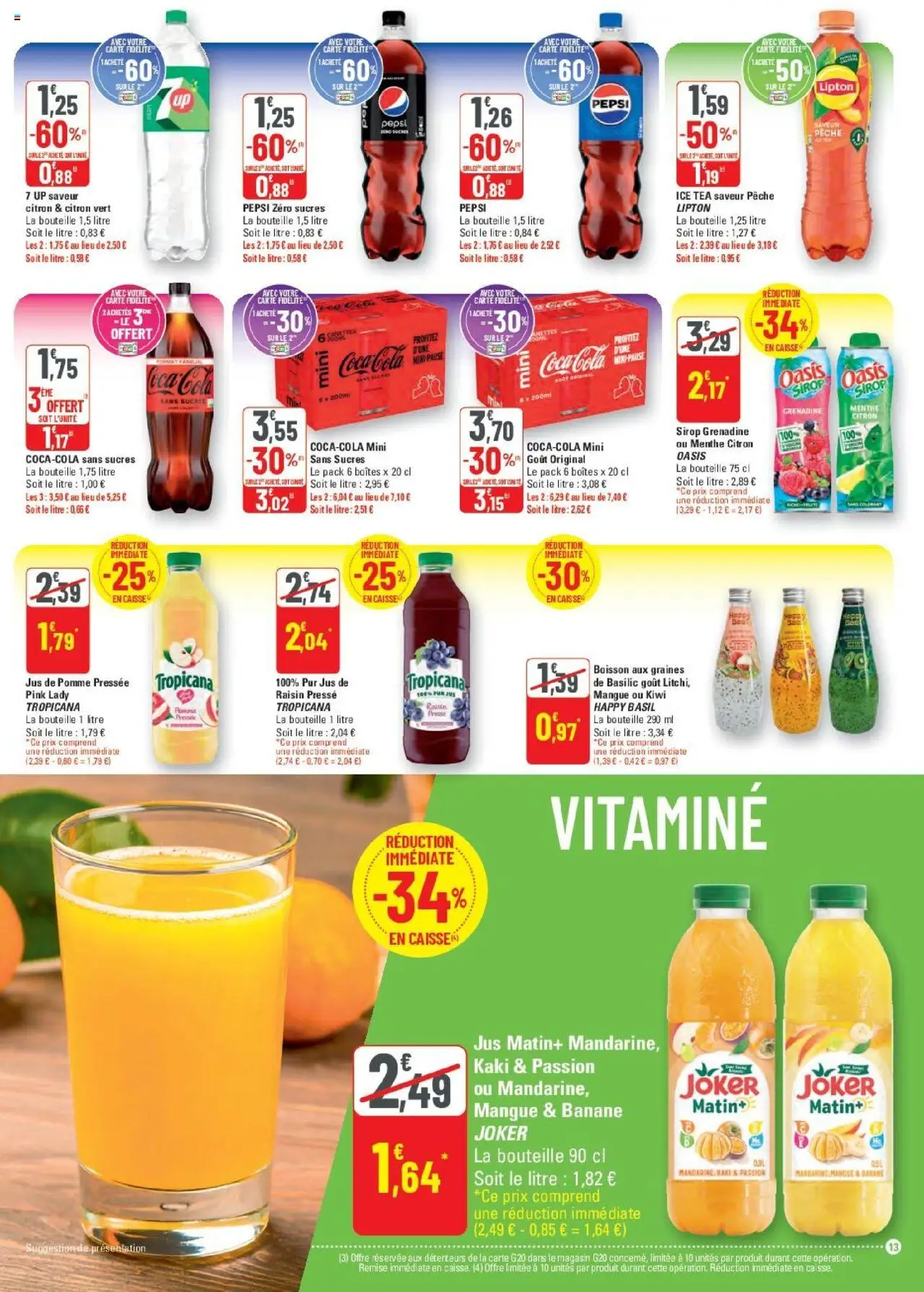  | Page: 14 | Produits: Menthe, Raisin, Kaki, Jus de pomme