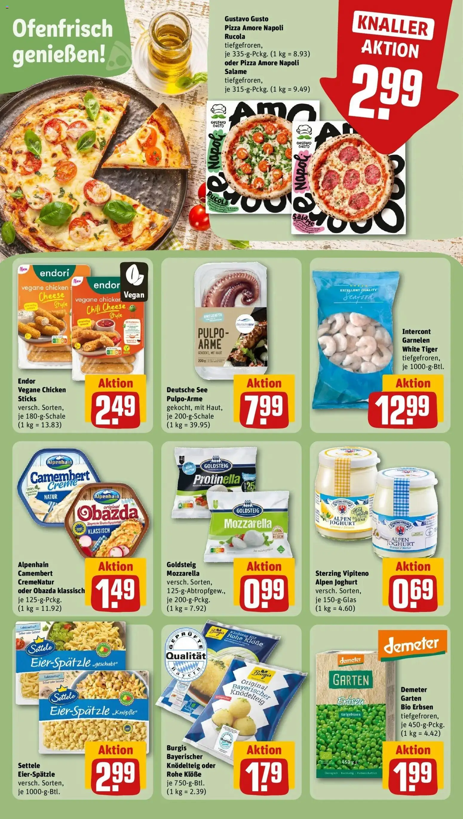 Rewe Prospekt Neuburg/Donau	 – gültig ab 15.03.2026 | Seite: 19 | Produkte: Cola, Rucola, Pizza, Erbsen
