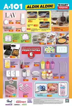 19.03.2026 tarihinden itibaren geçerli olan A101 kataloğu önizlemesi | Sayfa: 10 | Ürünler: Zselatin, Telefon, Demlik, Fırın