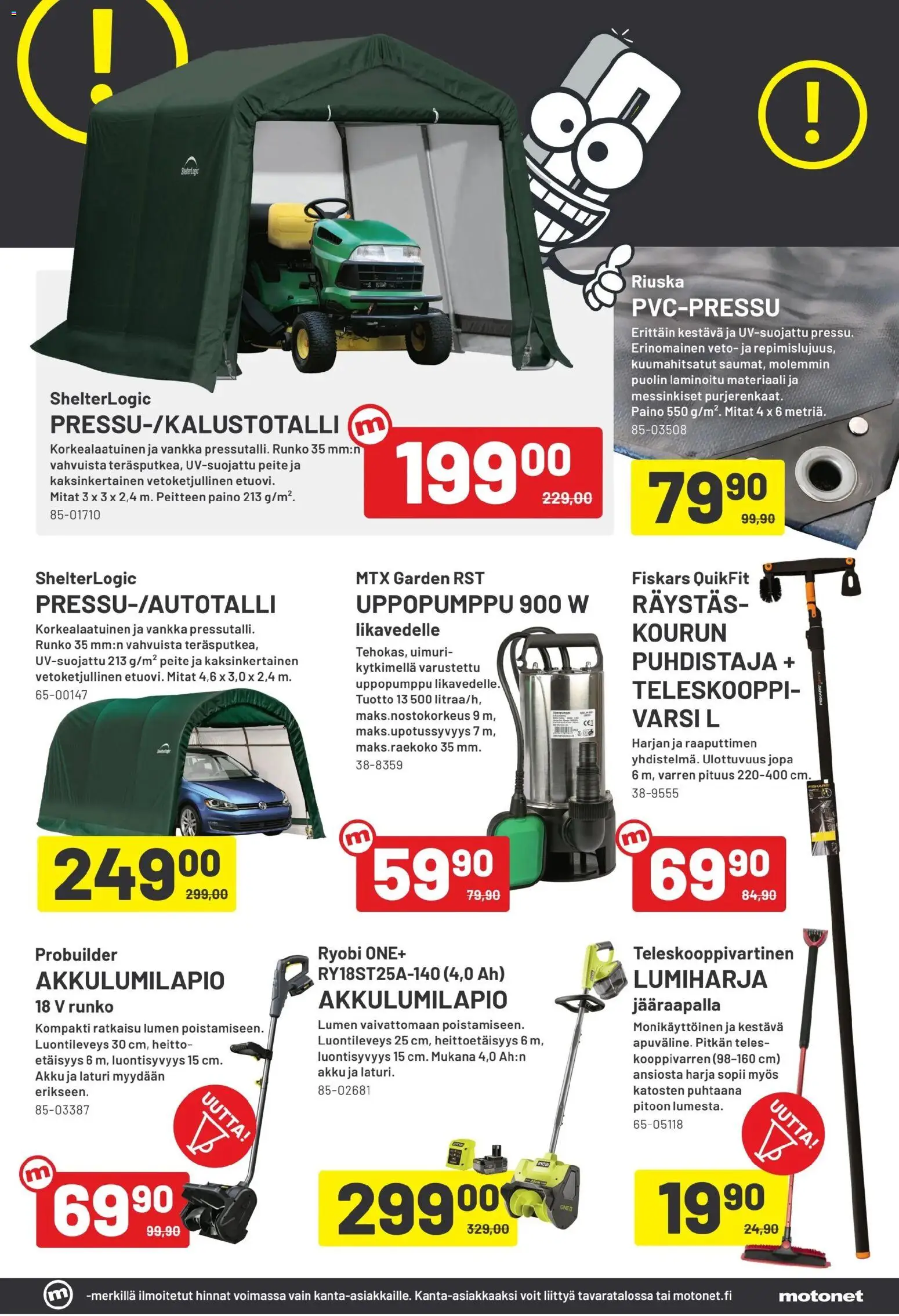 Motonet - Black Friday – voimassa 12.11.2025 alkaen | Sivu: 9 | Tuotteet: Harja, Akku, Laturi