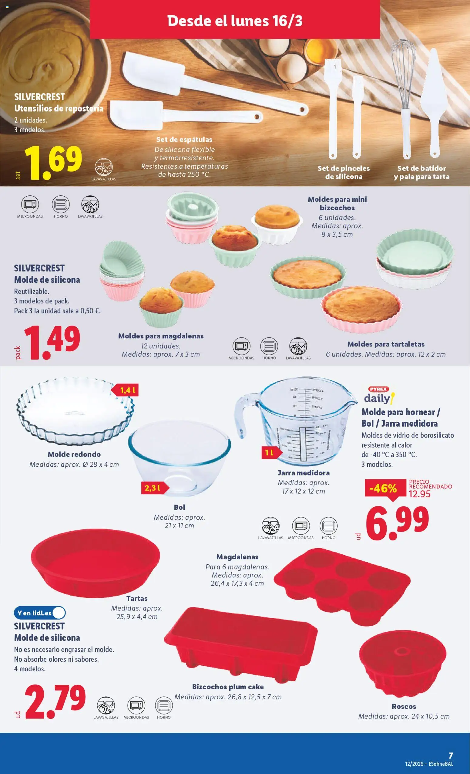 Lidl folleto de bazar │ válido desde el 16.03.2026 | Página: 11 | Productos: Magdalenas, Horno, Lavavajillas
