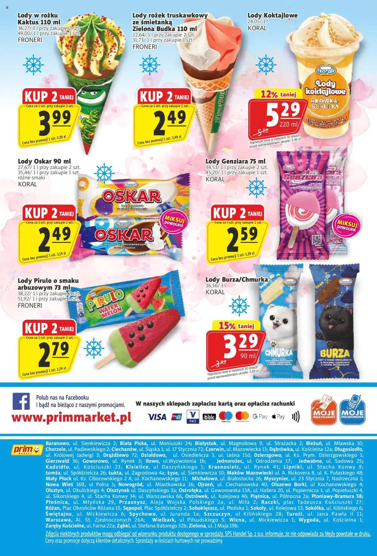 Prim Market Gazetka od 14.08.2025 | Strona: 16 | Produkty: Karta, Krowka, Lody