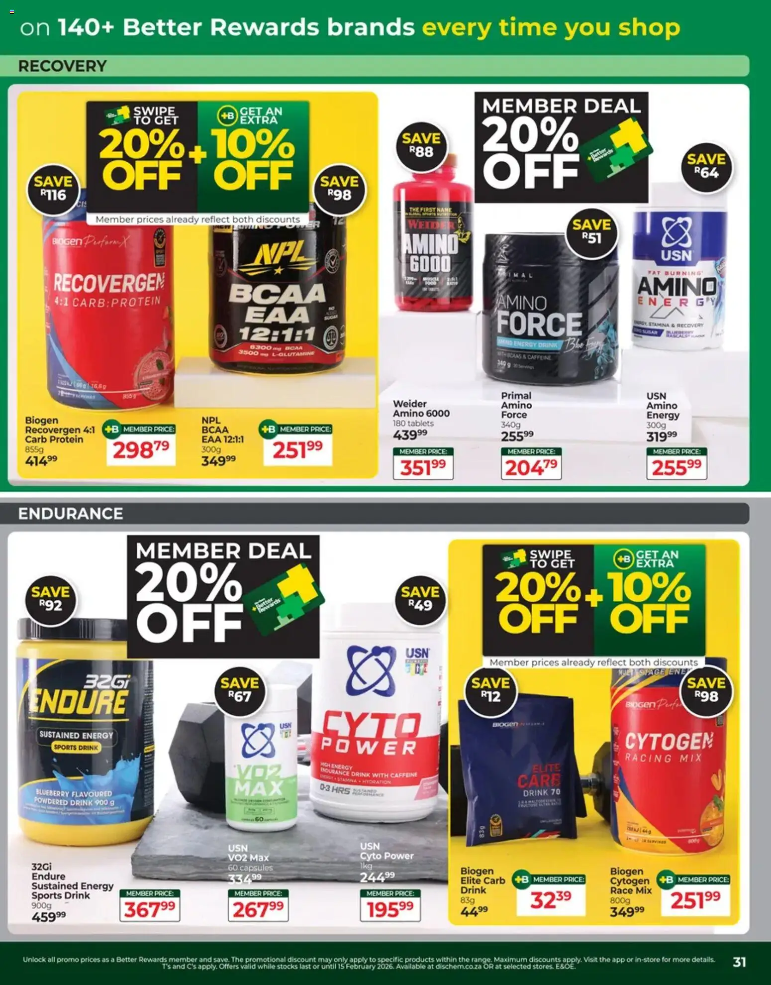 New Dis-Chem catalogue – valid from 13.01.2026 | Page: 31 | Products: Detergente líquido, Sugar