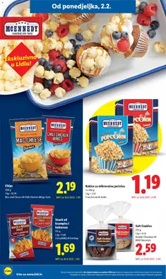 Chips, 200 g, Mac and Cheese ili Chili Chicken Wings Style - Pregled kataloga iz trgovine Lidl, vrijedi od 02.02.2026 | Stranica: 18 | Proizvodi: Kokice, Curry