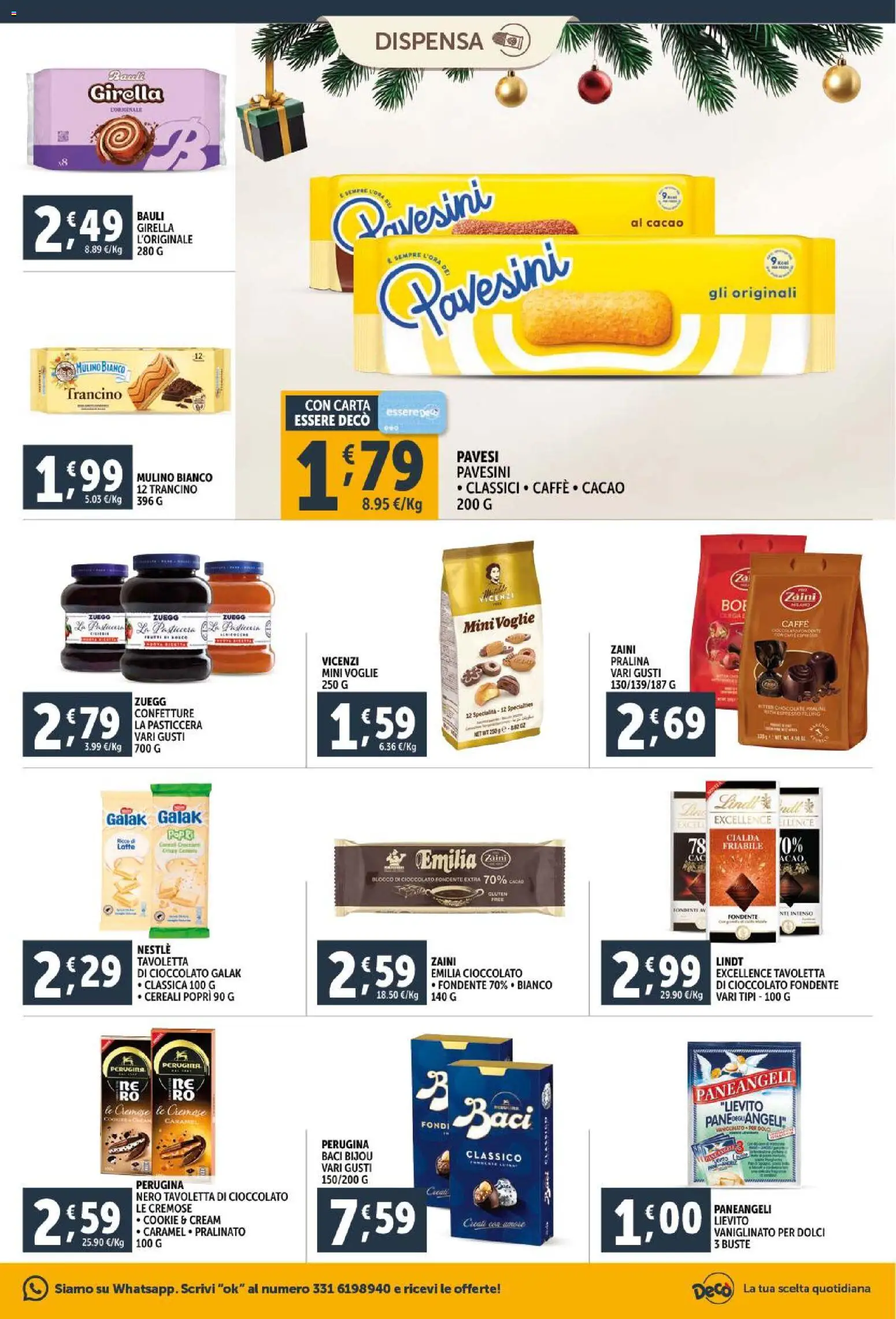 Volantino Decò del 15.12.2025 | Pagina: 19 | Prodotti: Pane, Caffè, Cioccolato, Cereali