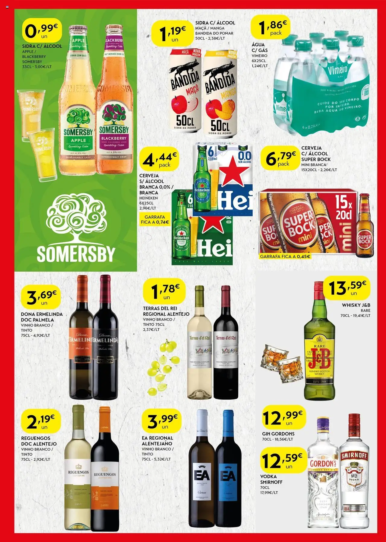 Spar folheto │ válido de 19.08.2025 | Página: 5 | Produtos: Super bock, Somersby, Água mineral, Vodka