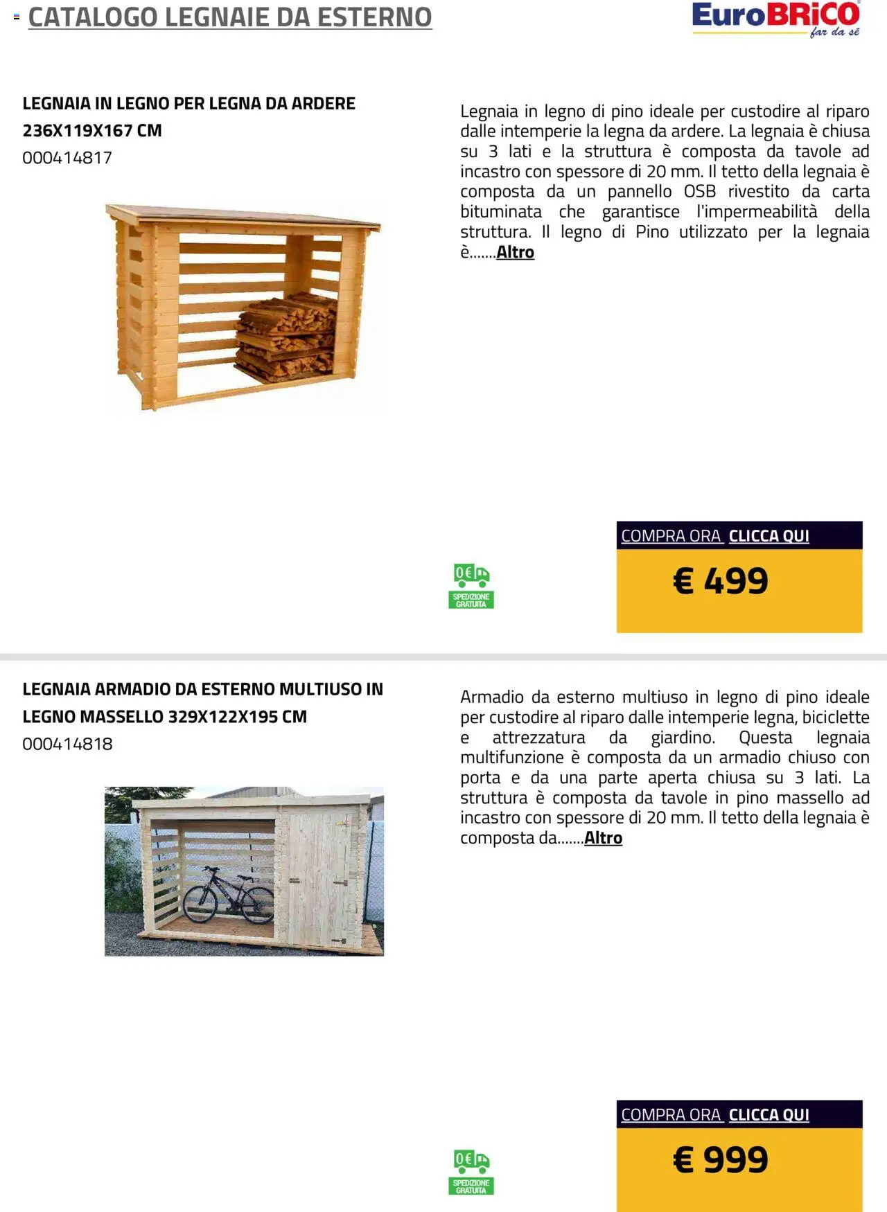 Volantino Eurobrico del 23.07.2025 | Pagina: 10 | Prodotti: Armadio