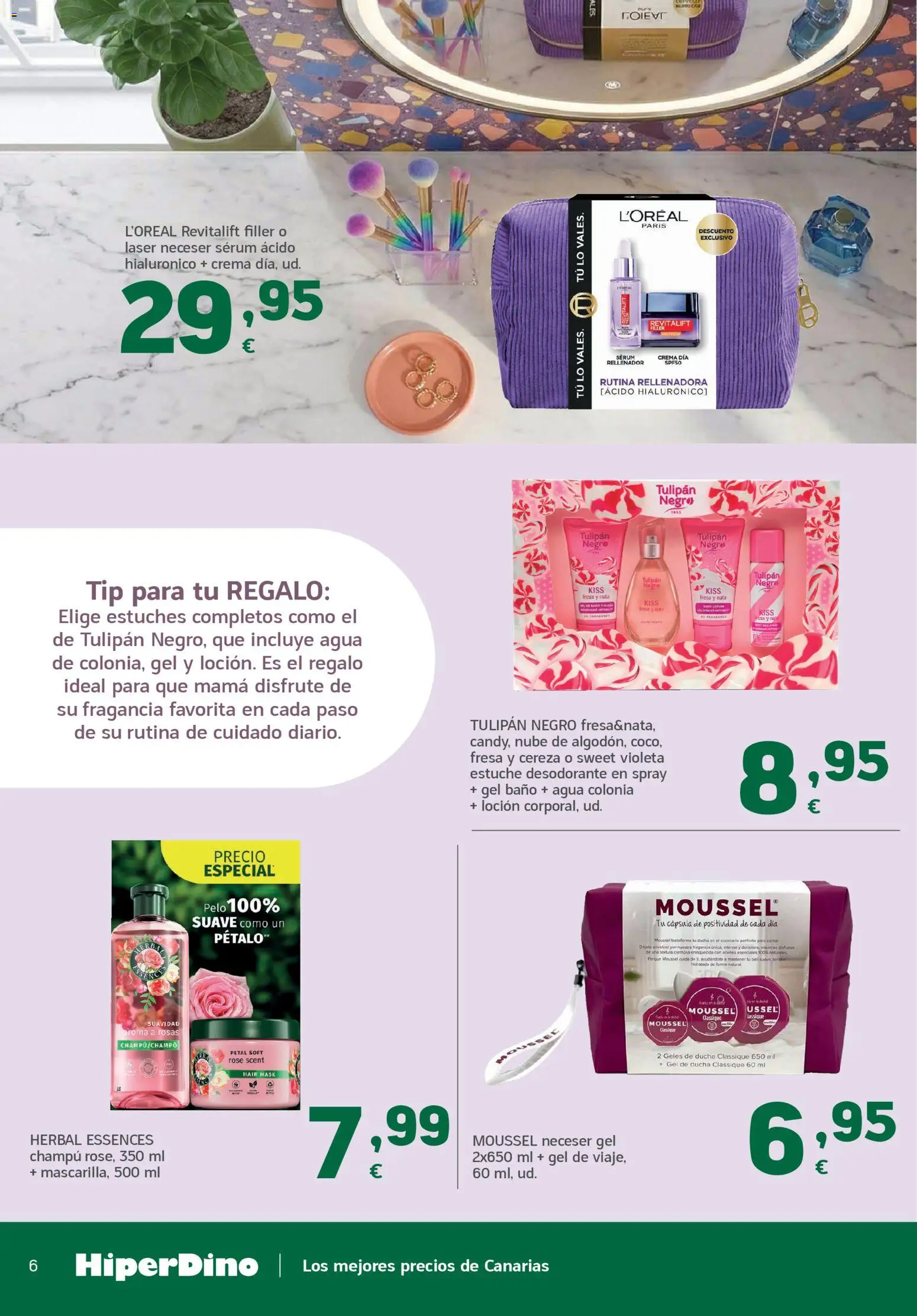 HiperDino folleto │ válido desde el 23.04.2026 | Página: 6 | Productos: Gel de ducha, Sérum, Ducha, Neceser