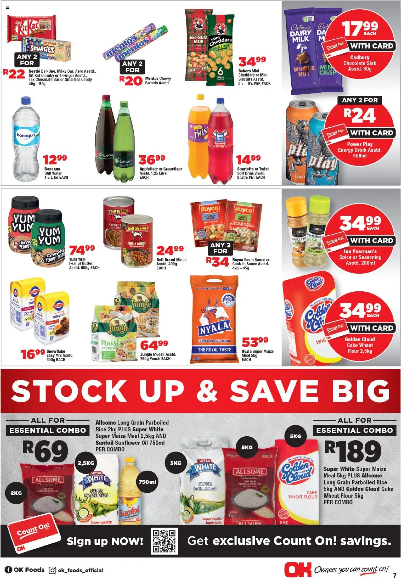 New OK Foods catalogue – valid from 15.10.2025 | Page: 7 | Products: Sweets, Chocolate, Beef, Stock